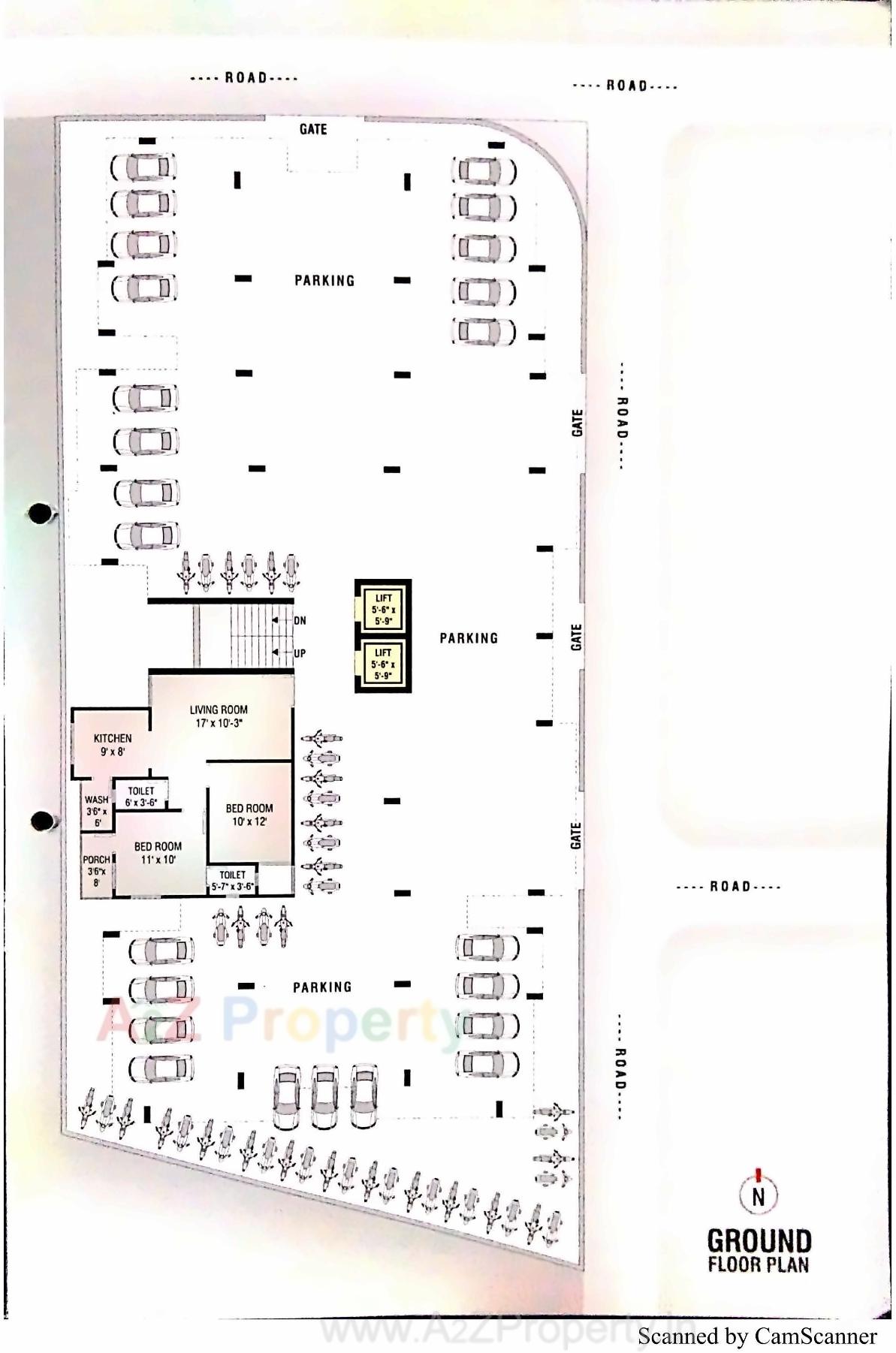 Layout of real estate project Shraddha Residency located at Junagadh, Junagadh, Gujarat