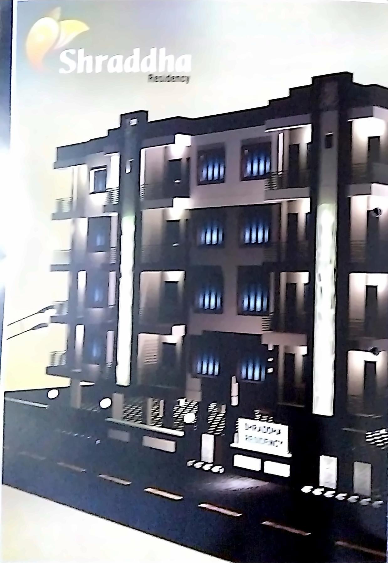 3D Elevation of real estate project Shraddha Residency located at Junagadh, Junagadh, Gujarat