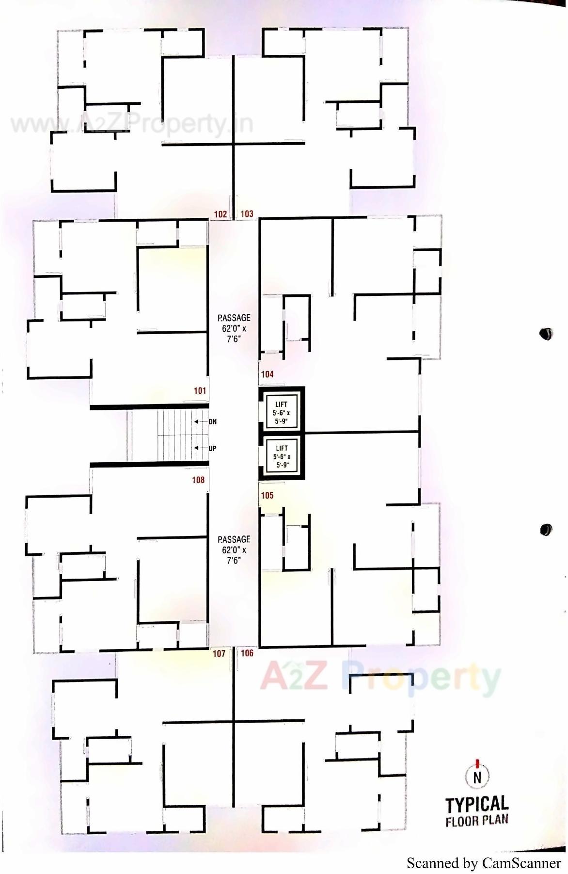 Layout of real estate project Shraddha Residency located at Junagadh, Junagadh, Gujarat