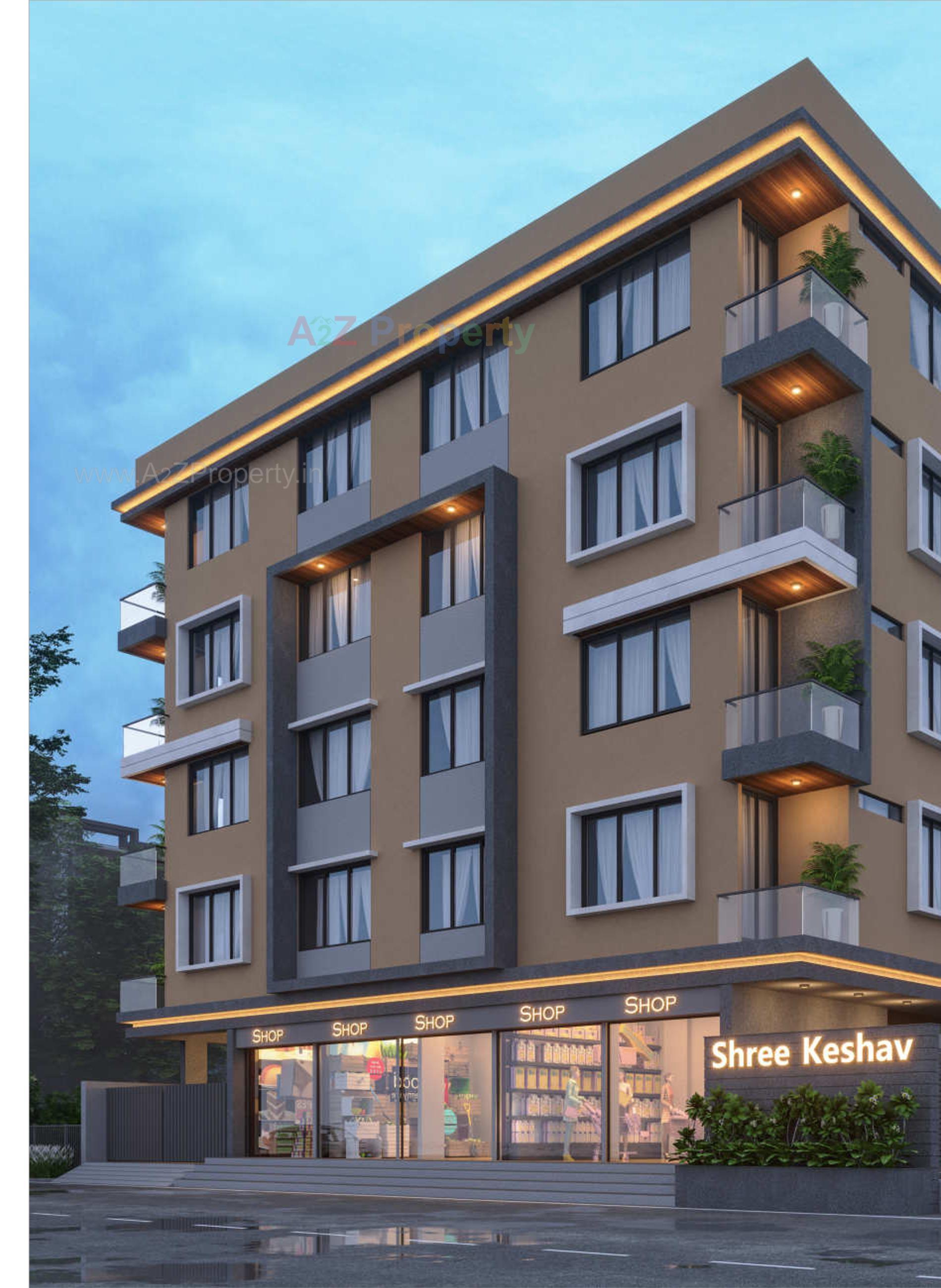 3D Elevation of real estate project Shree Keshav located at Joshipura, Junagadh, Gujarat