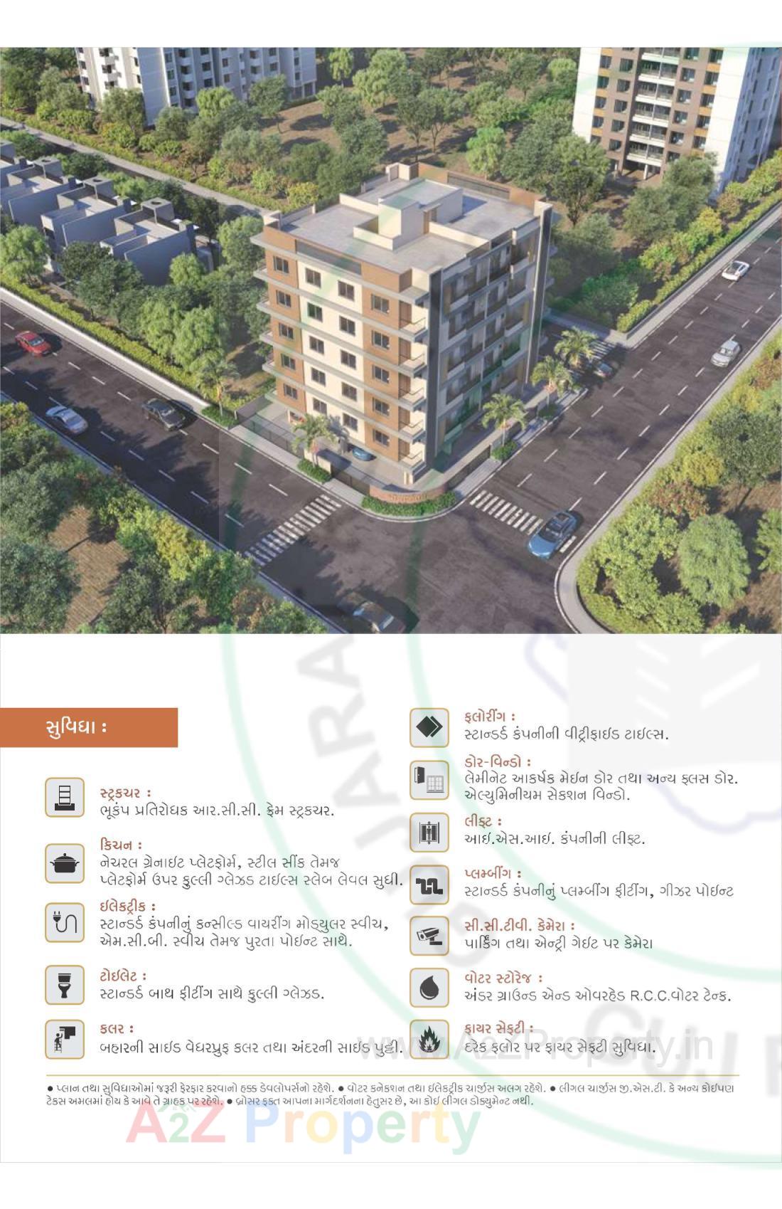 3D Elevation of real estate project Shree Sarvottam located at Zanzarda, Junagadh, Gujarat