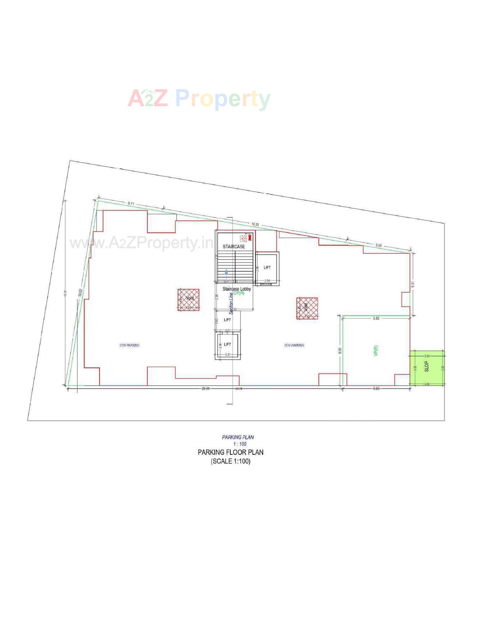 Layout of real estate project Shyam Palace located at Zanzarada, Junagadh, Gujarat
