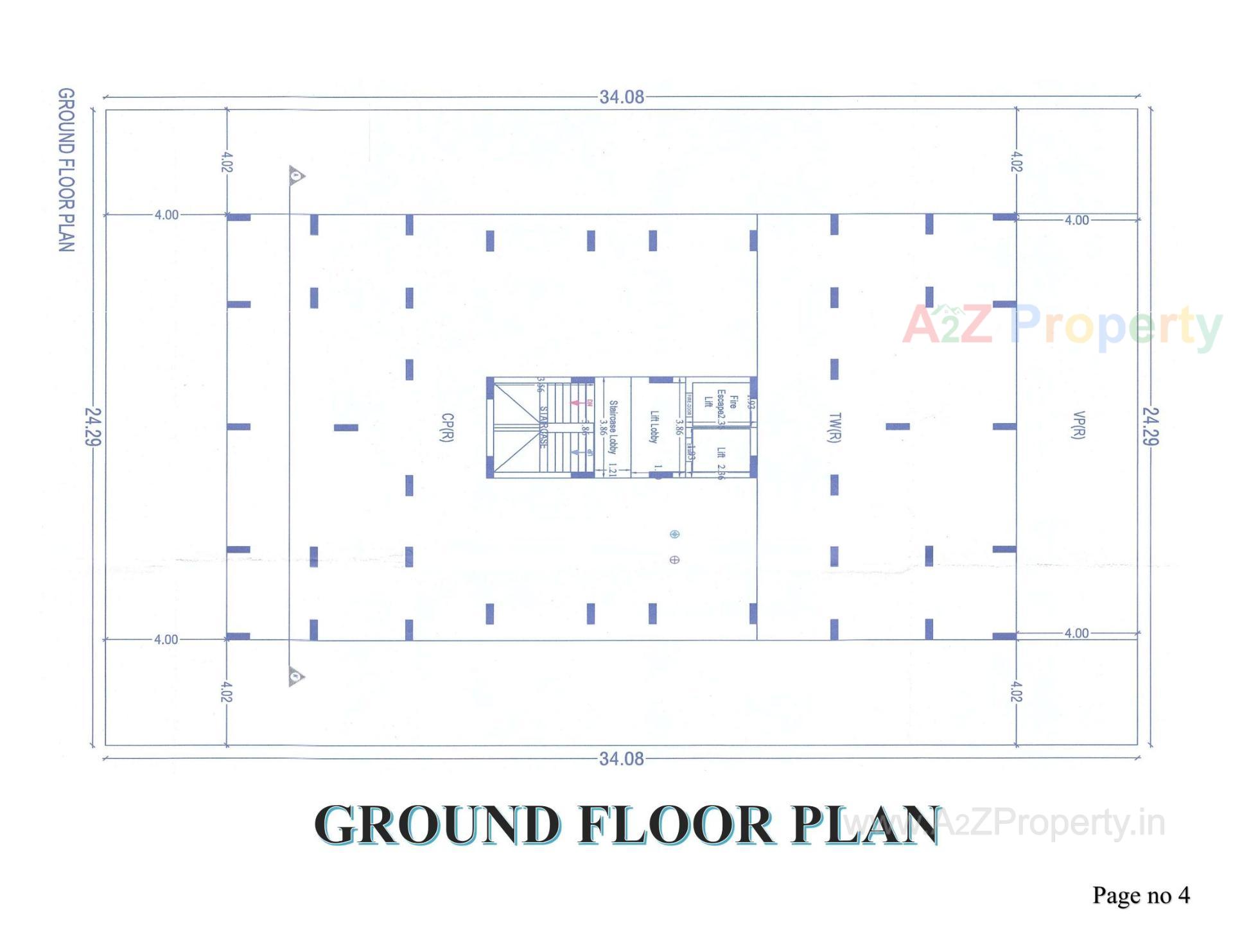 Layout of real estate project Sky Heights located at Timbavadi, Junagadh, Gujarat