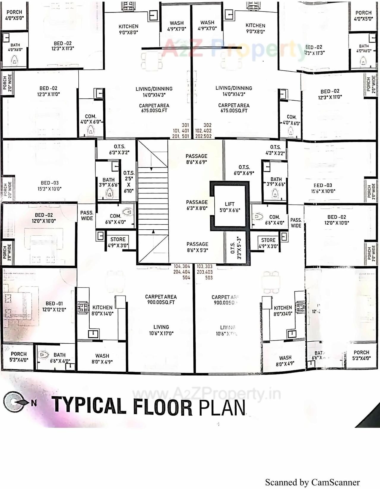 Layout of real estate project Sree Keshav located at Junagadh, Junagadh, Gujarat