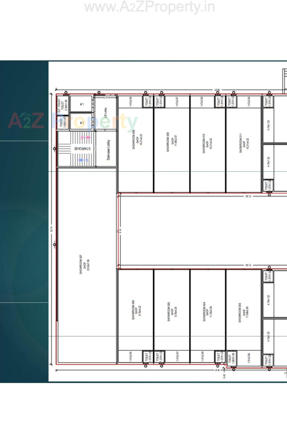 Layout of real estate project The Corporate located at Junagadh, Junagadh, Gujarat