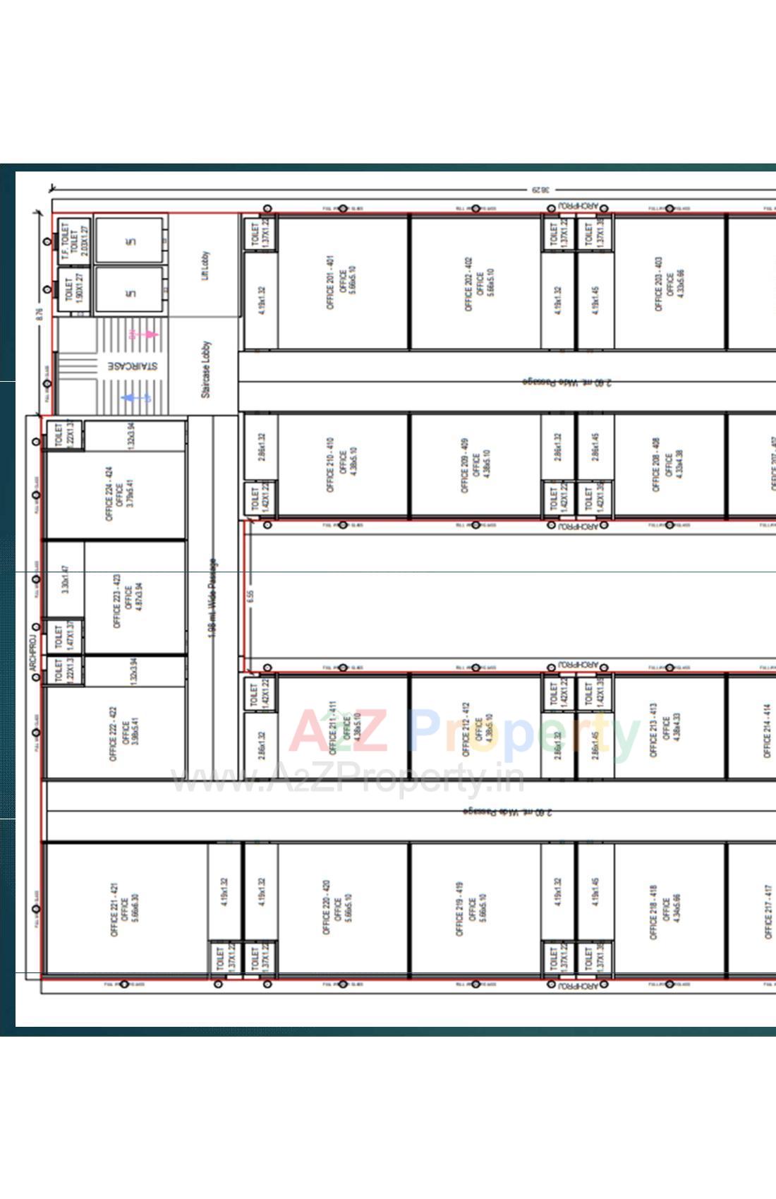 Layout of real estate project The Corporate located at Junagadh, Junagadh, Gujarat