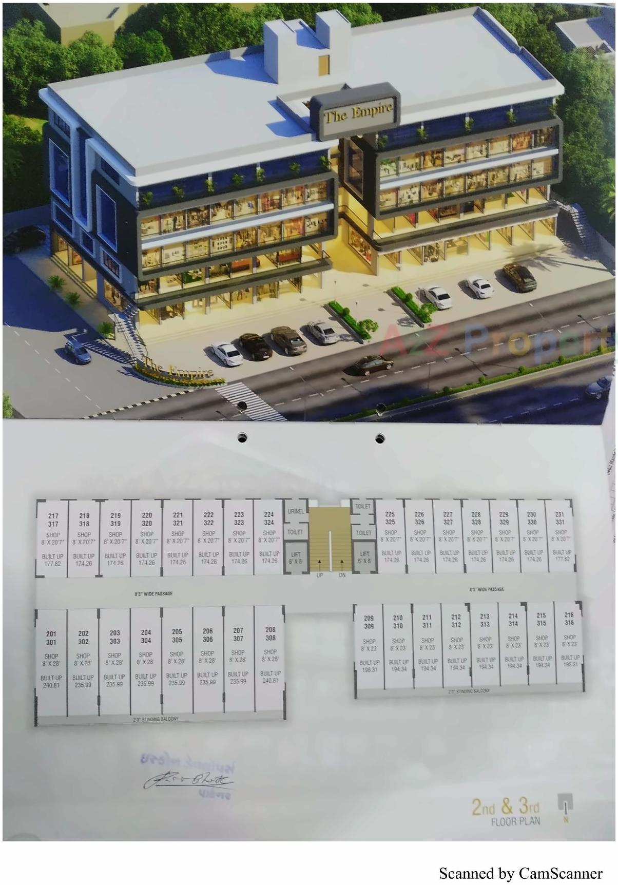Layout of real estate project The Empire located at Motipalace-township-1, Junagadh, Gujarat