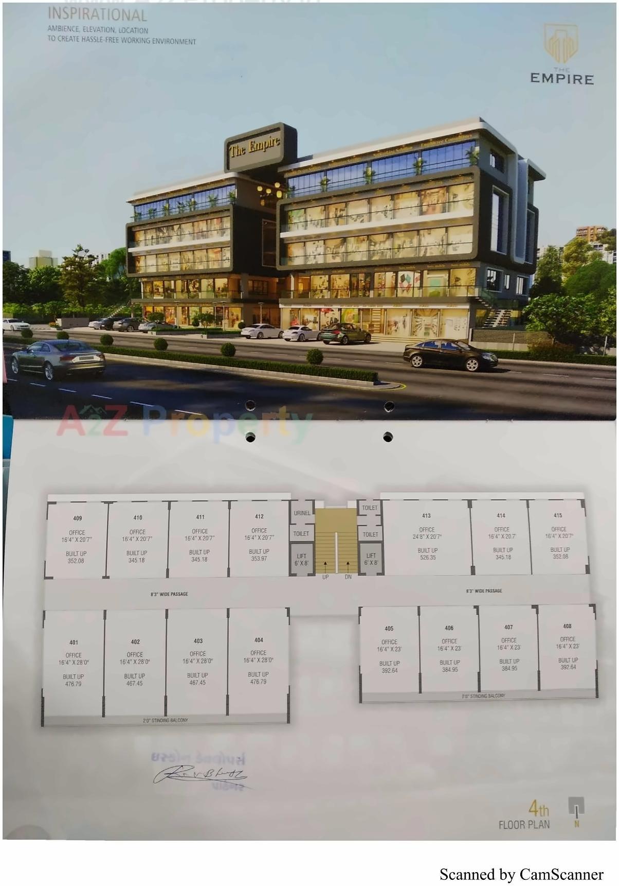 Layout of real estate project The Empire located at Motipalace-township-1, Junagadh, Gujarat