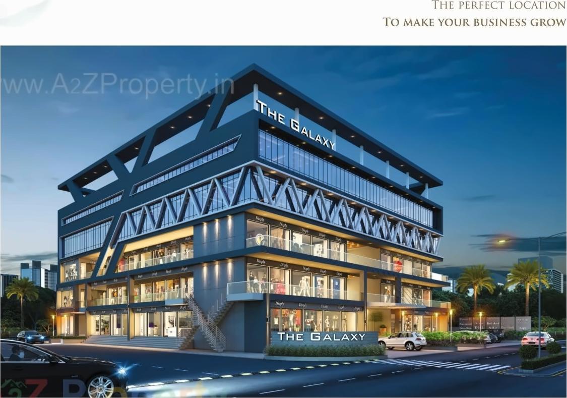 3D Elevation of real estate project The Galaxy located at Timbavadi, Junagadh, Gujarat