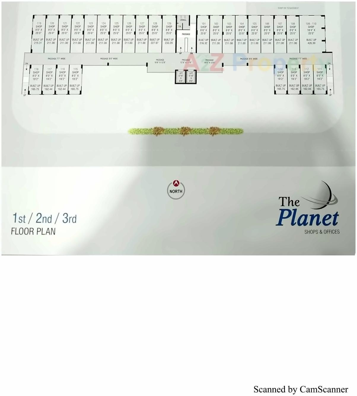 Layout of real estate project The Planet located at Shapur, Junagadh, Gujarat