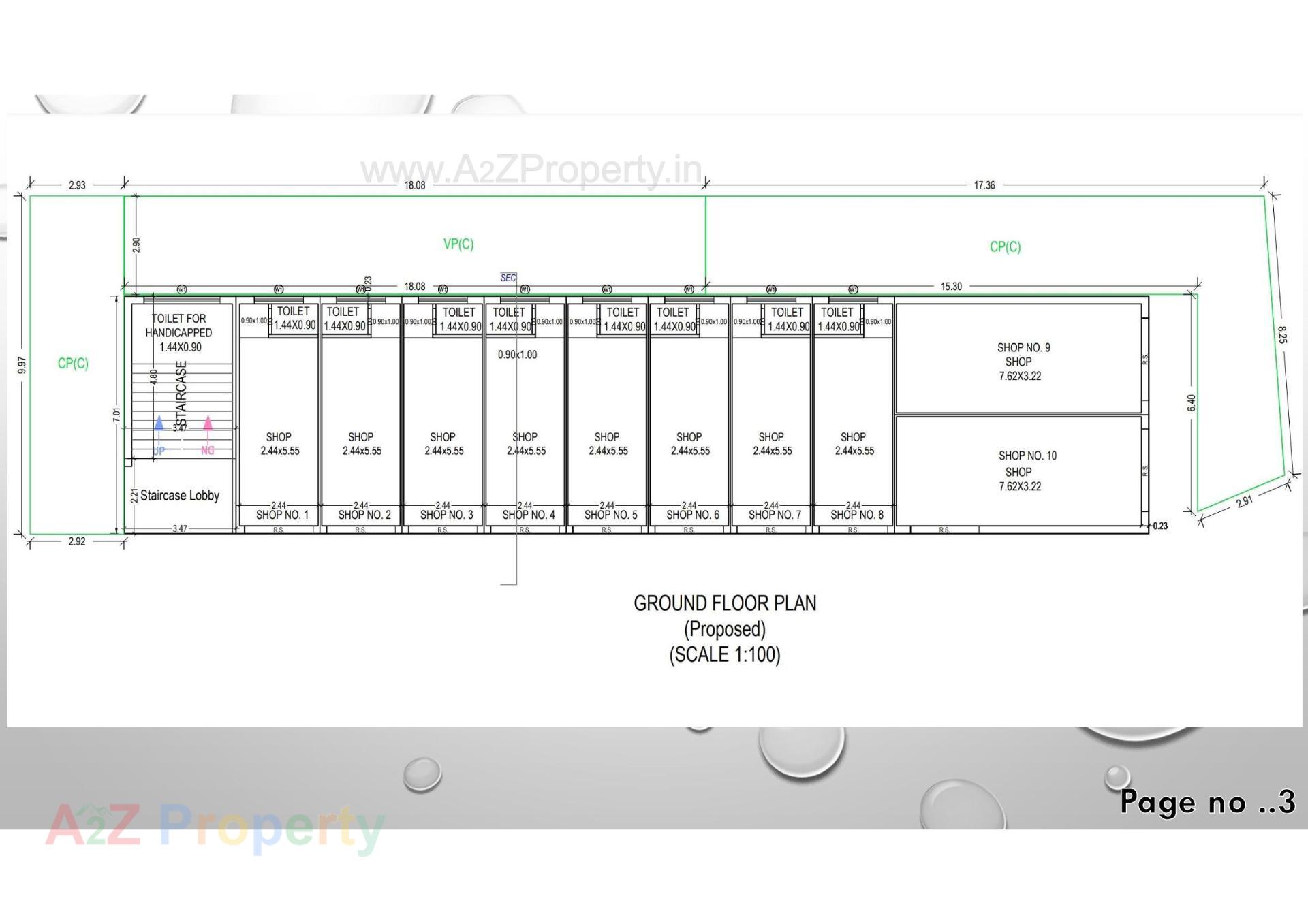 Layout of real estate project Tulip located at Timbavadi, Junagadh, Gujarat
