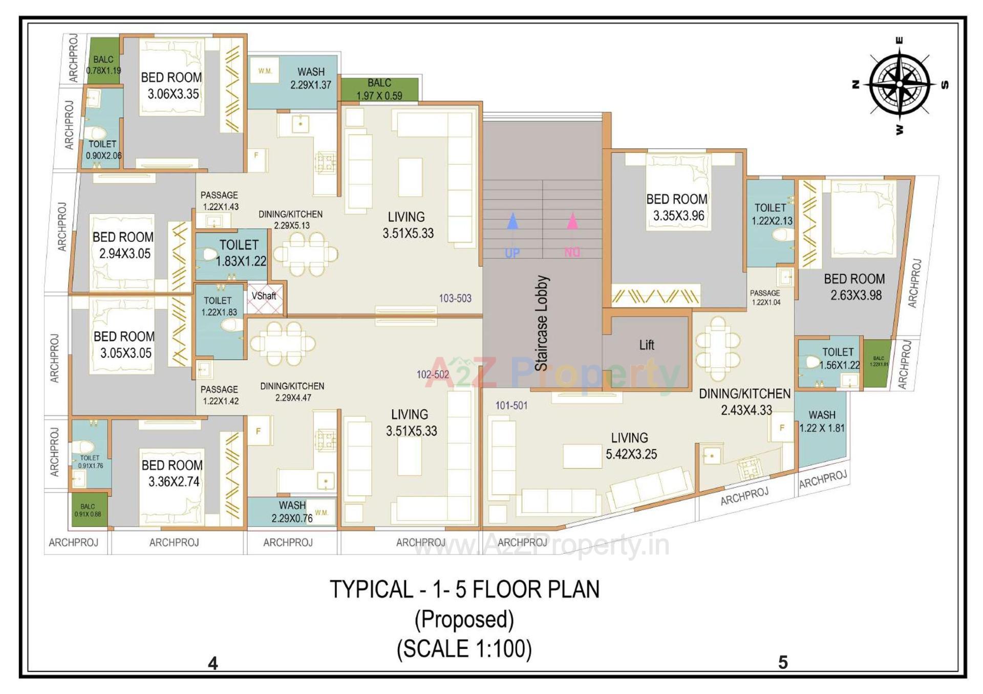 Layout of real estate project Tulsivan located at Zanzarda, Junagadh, Gujarat