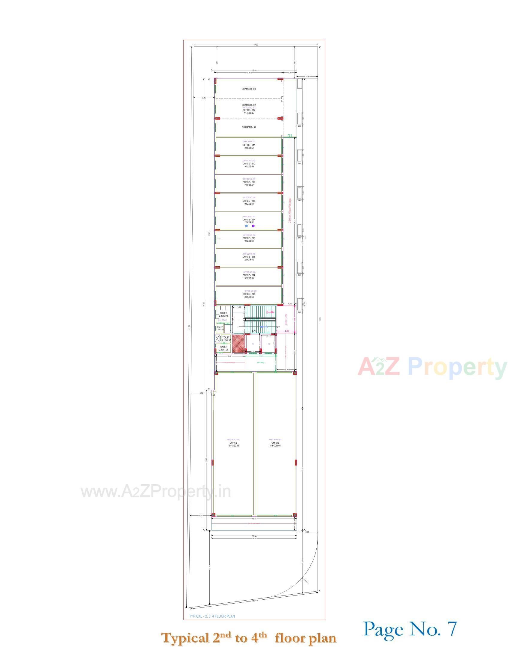 Layout of real estate project Vinayak Prime located at Timbavadi, Junagadh, Gujarat