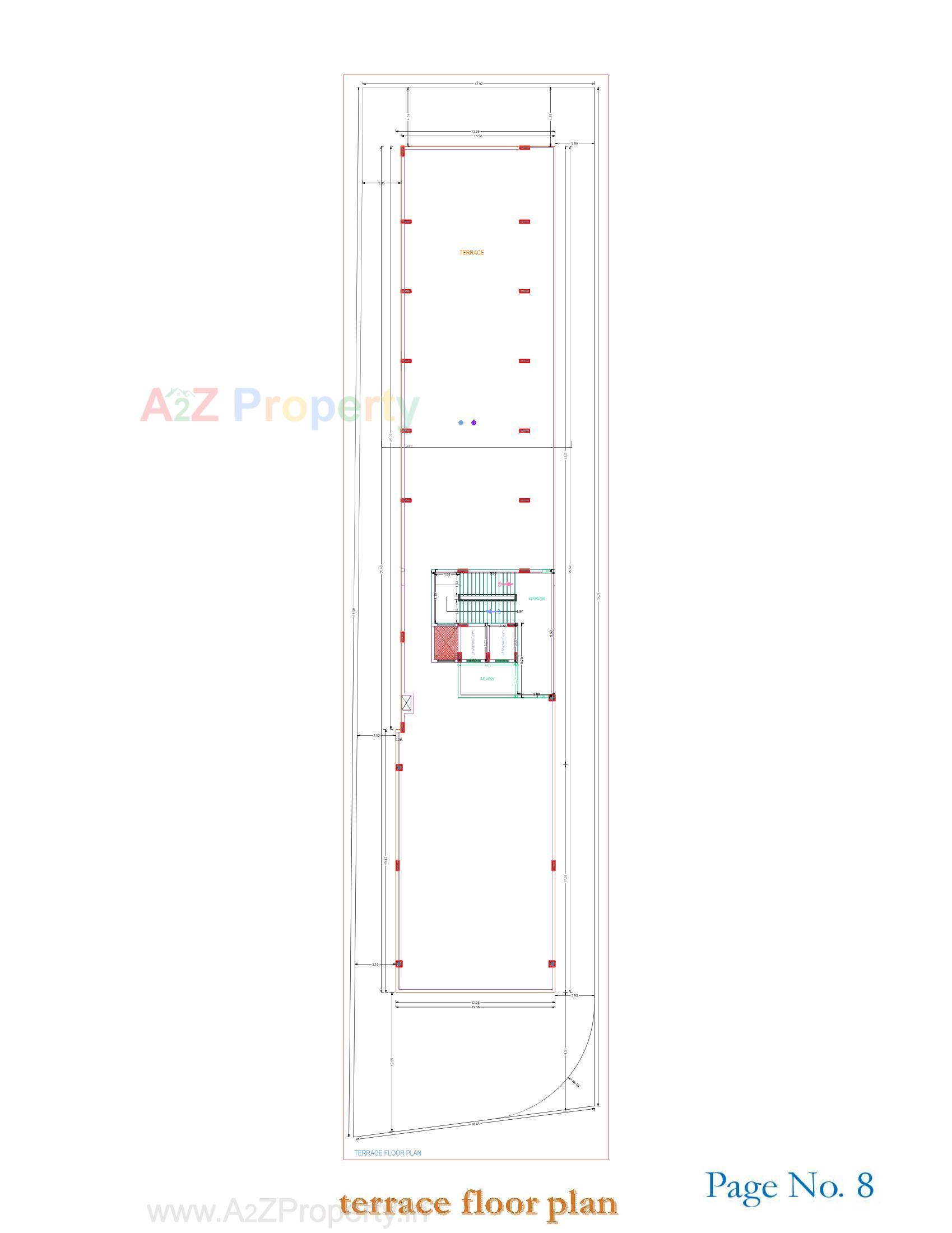 Layout of real estate project Vinayak Prime located at Timbavadi, Junagadh, Gujarat