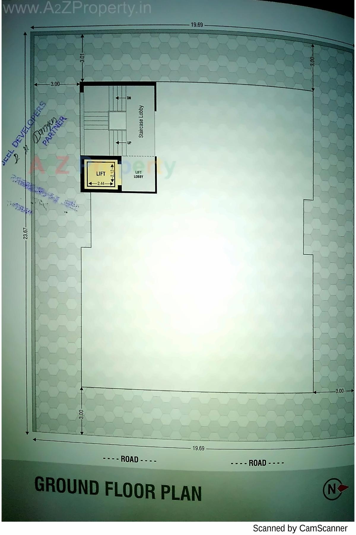 Layout of real estate project Vishvas Platinum located at Junagadh, Junagadh, Gujarat