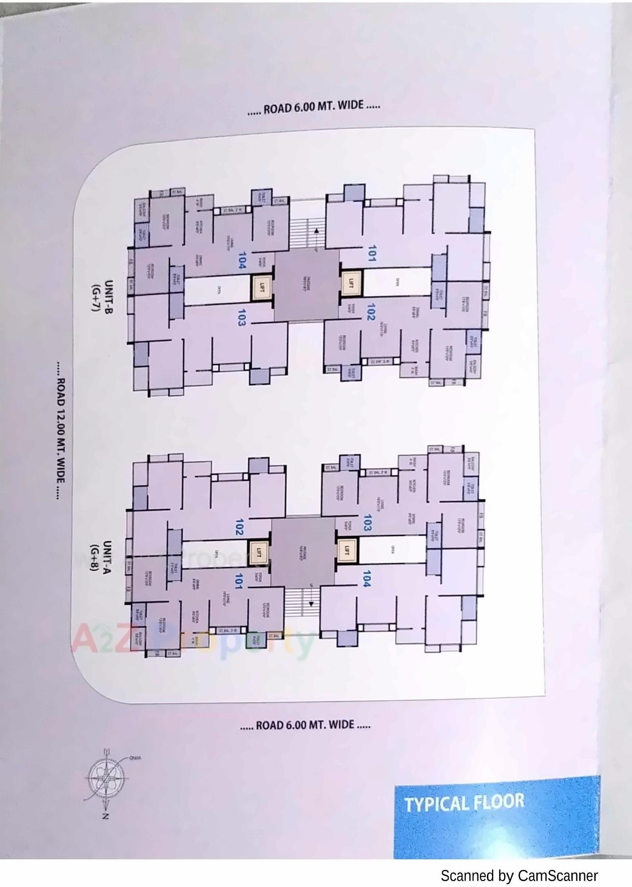 Layout of real estate project Vraj Vatika located at Junagadh, Junagadh, Gujarat