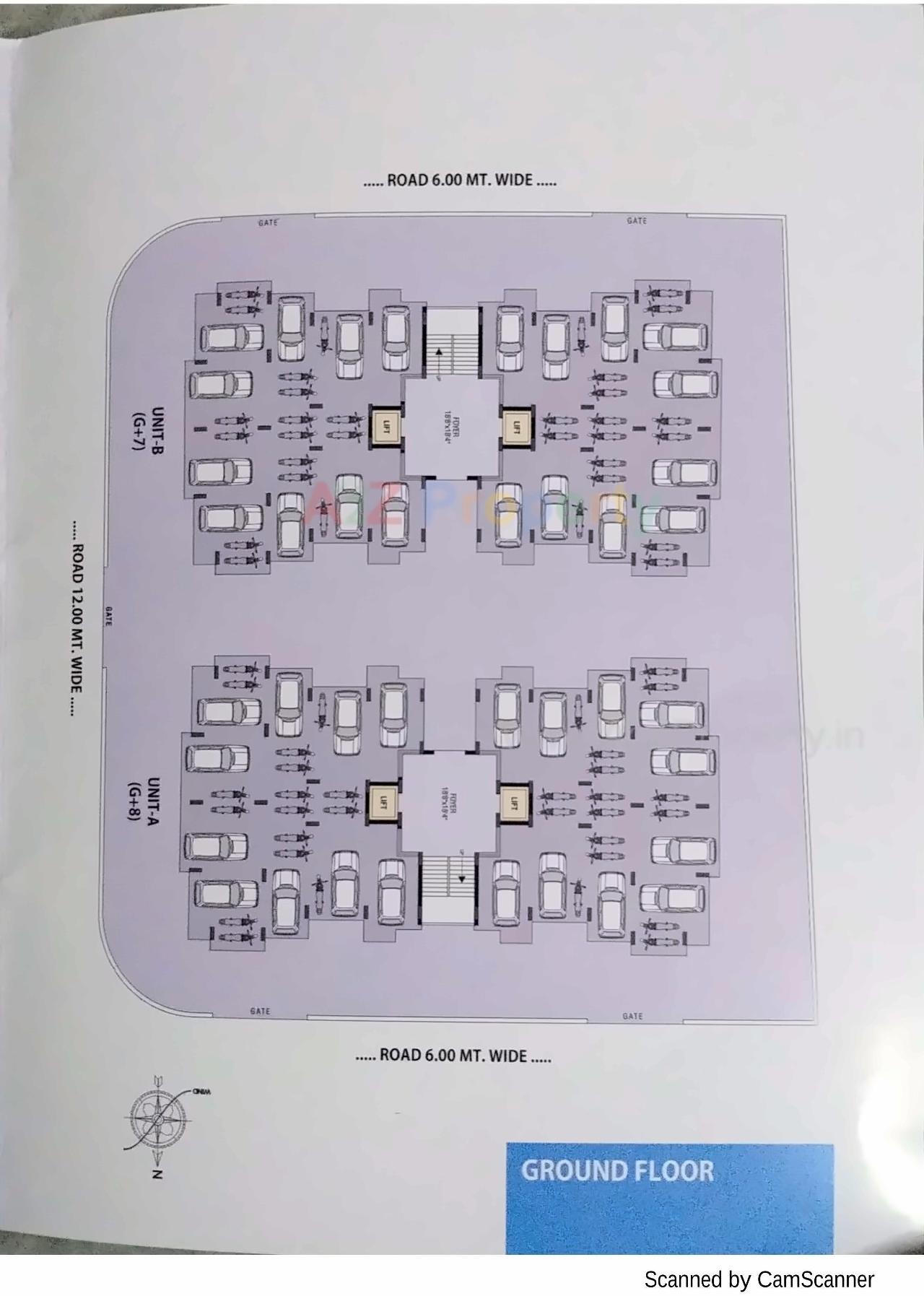 Layout of real estate project Vraj Vatika located at Junagadh, Junagadh, Gujarat