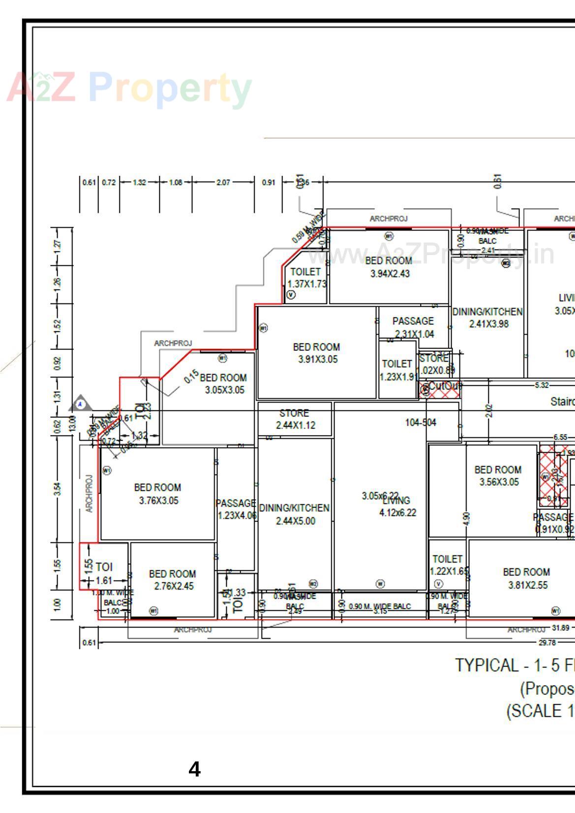 Layout of real estate project Vrajvan located at Zanzarda, Junagadh, Gujarat