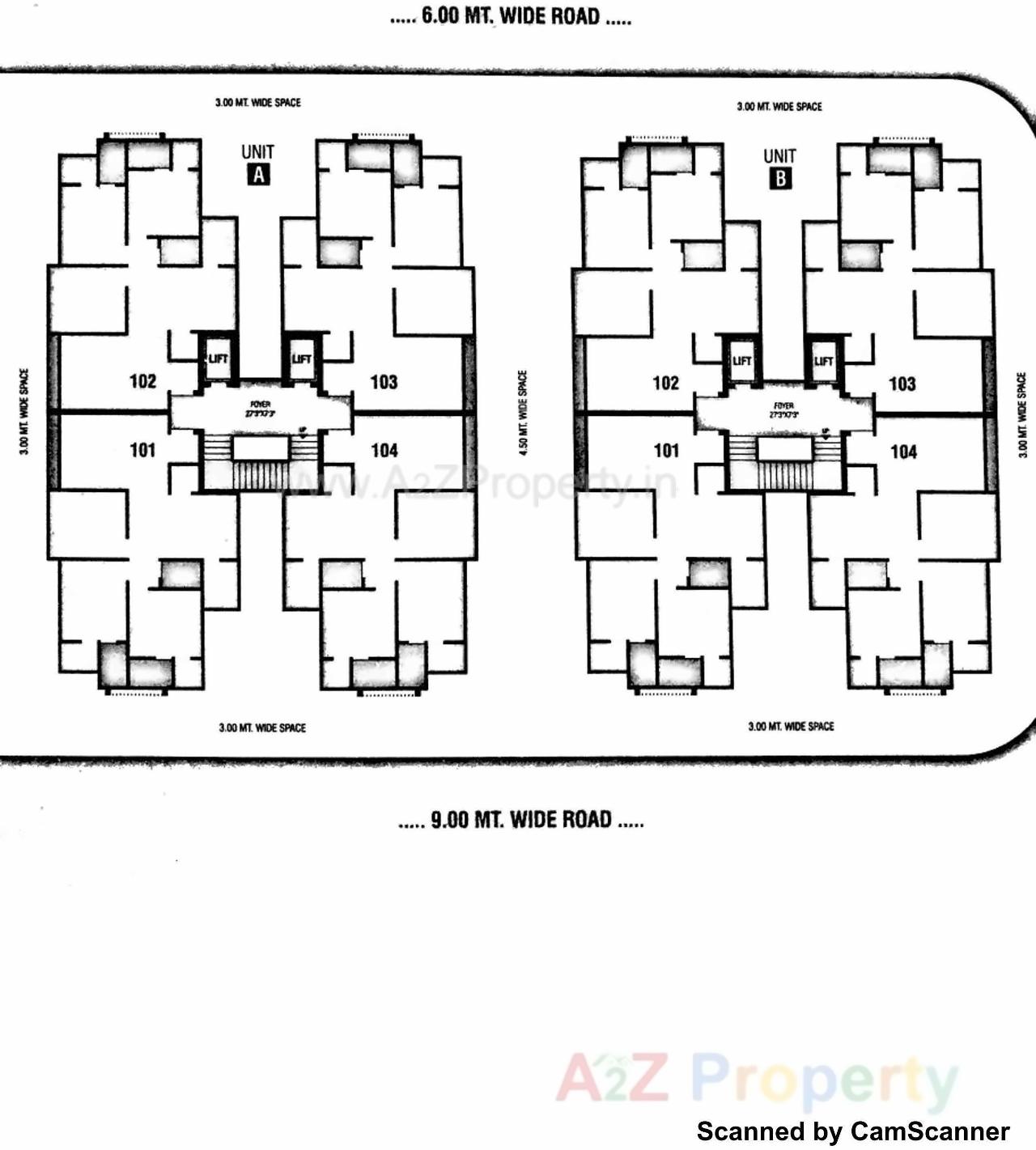 Layout of real estate project White Rose located at Junagadh, Junagadh, Gujarat