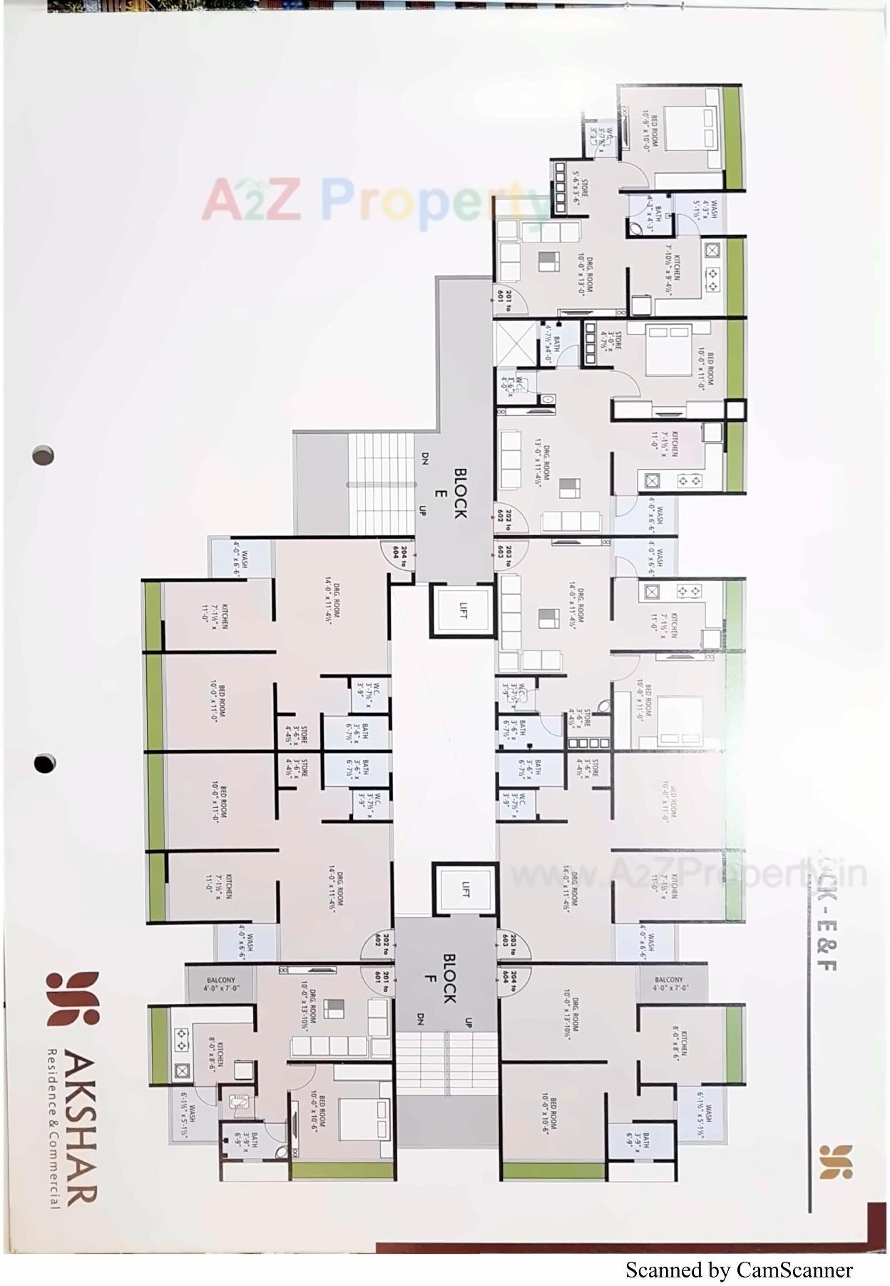 Layout of real estate project Akshar Residence located at Khatraj, Kheda, Gujarat