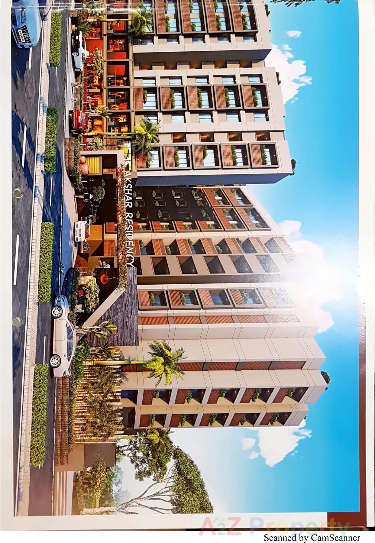 3D Elevation of real estate project Akshar Residence located at Khatraj, Kheda, Gujarat