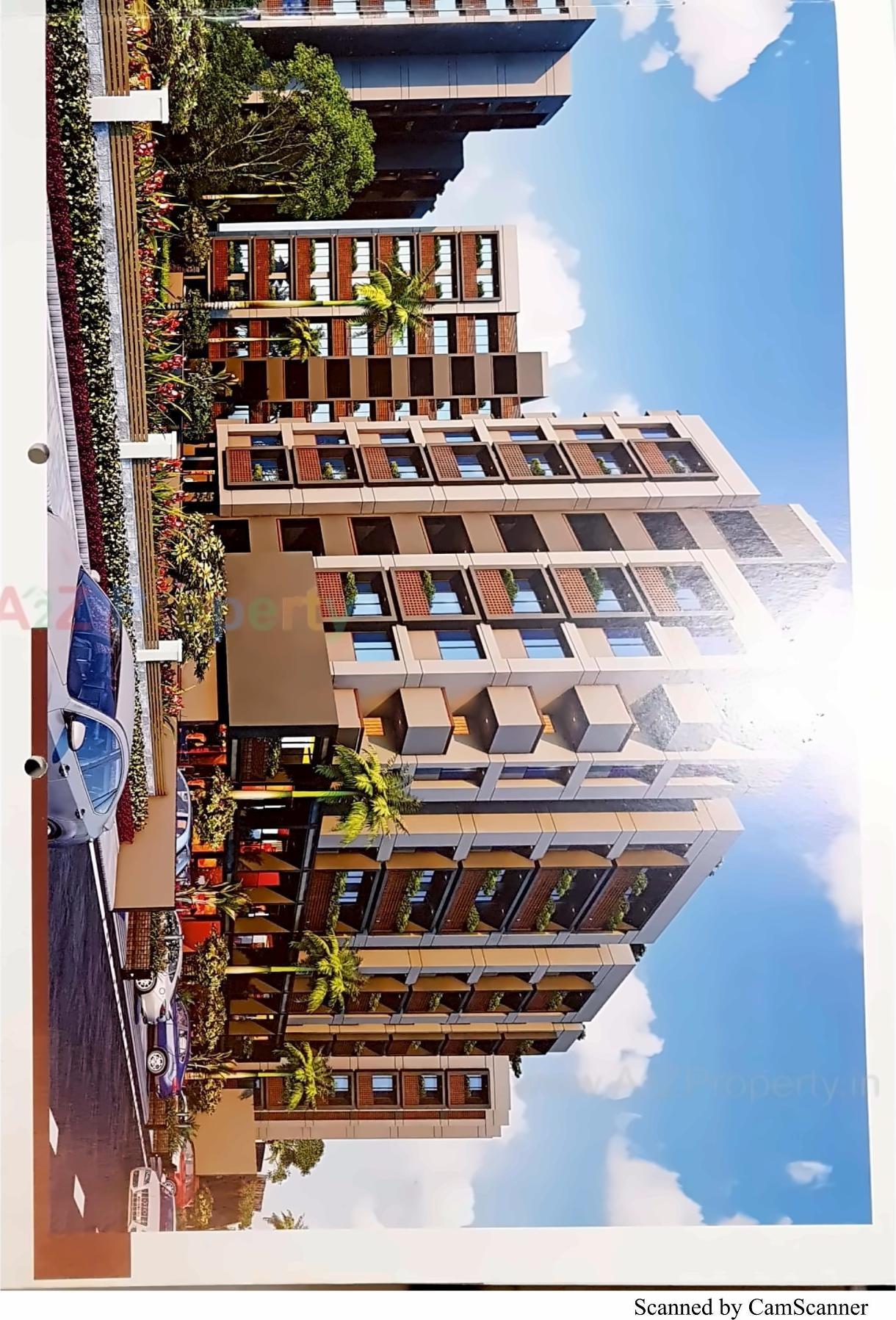 3D Elevation of real estate project Akshar Residence located at Khatraj, Kheda, Gujarat