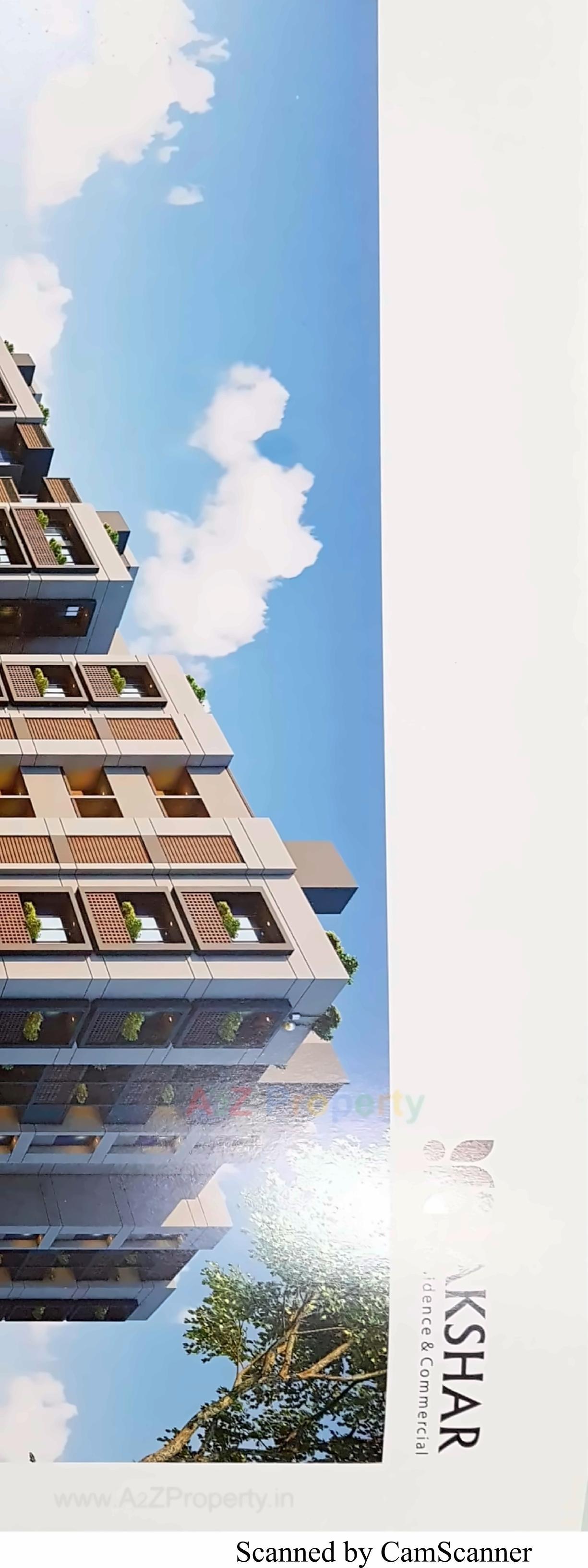 3D Elevation of real estate project Akshar Residence located at Khatraj, Kheda, Gujarat