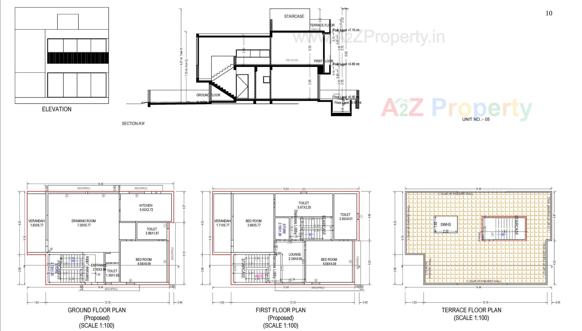 Layout of real estate project Aurika Greens located at Raska, Kheda, Gujarat