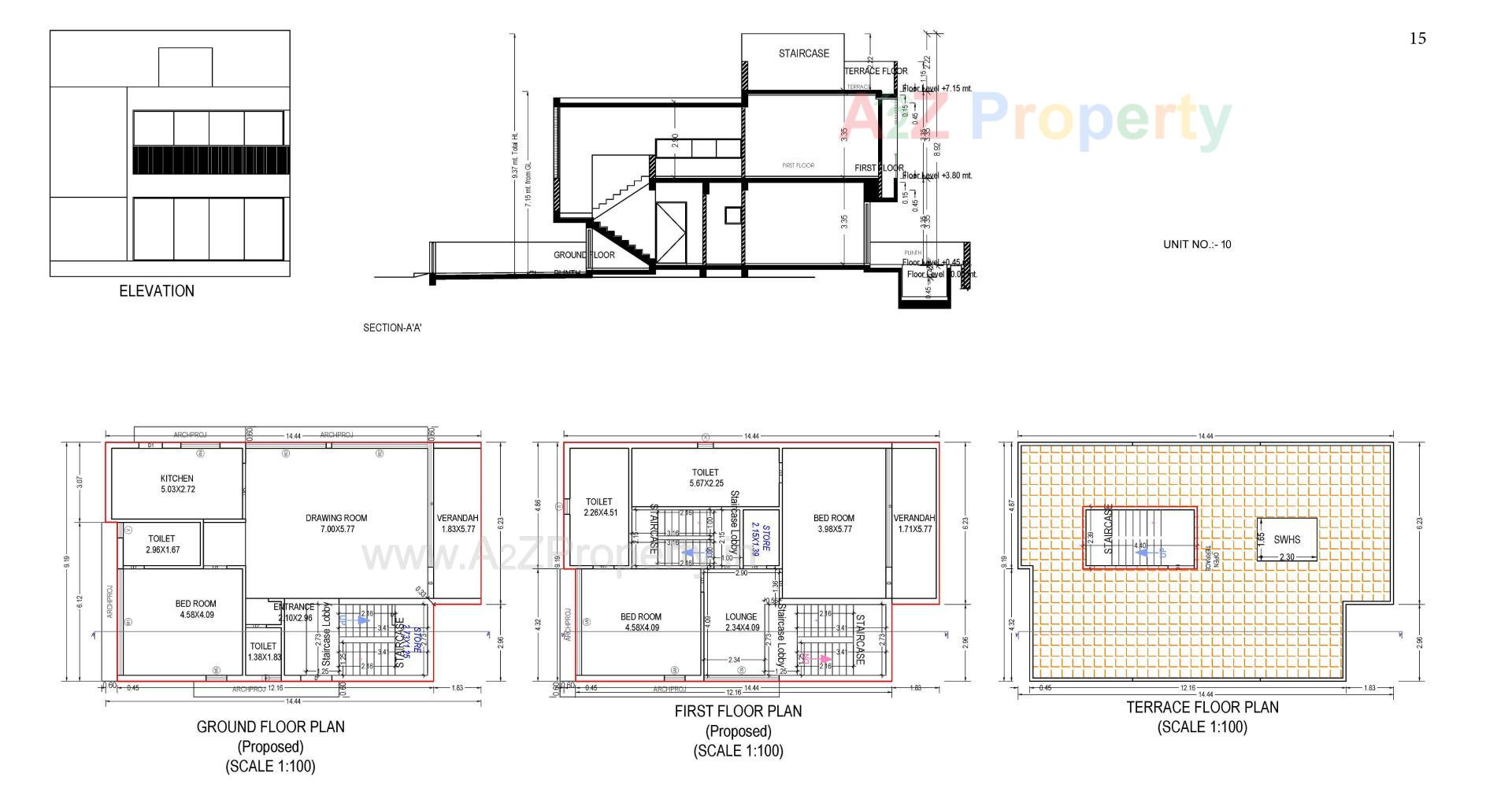 Layout of real estate project Aurika Greens located at Raska, Kheda, Gujarat