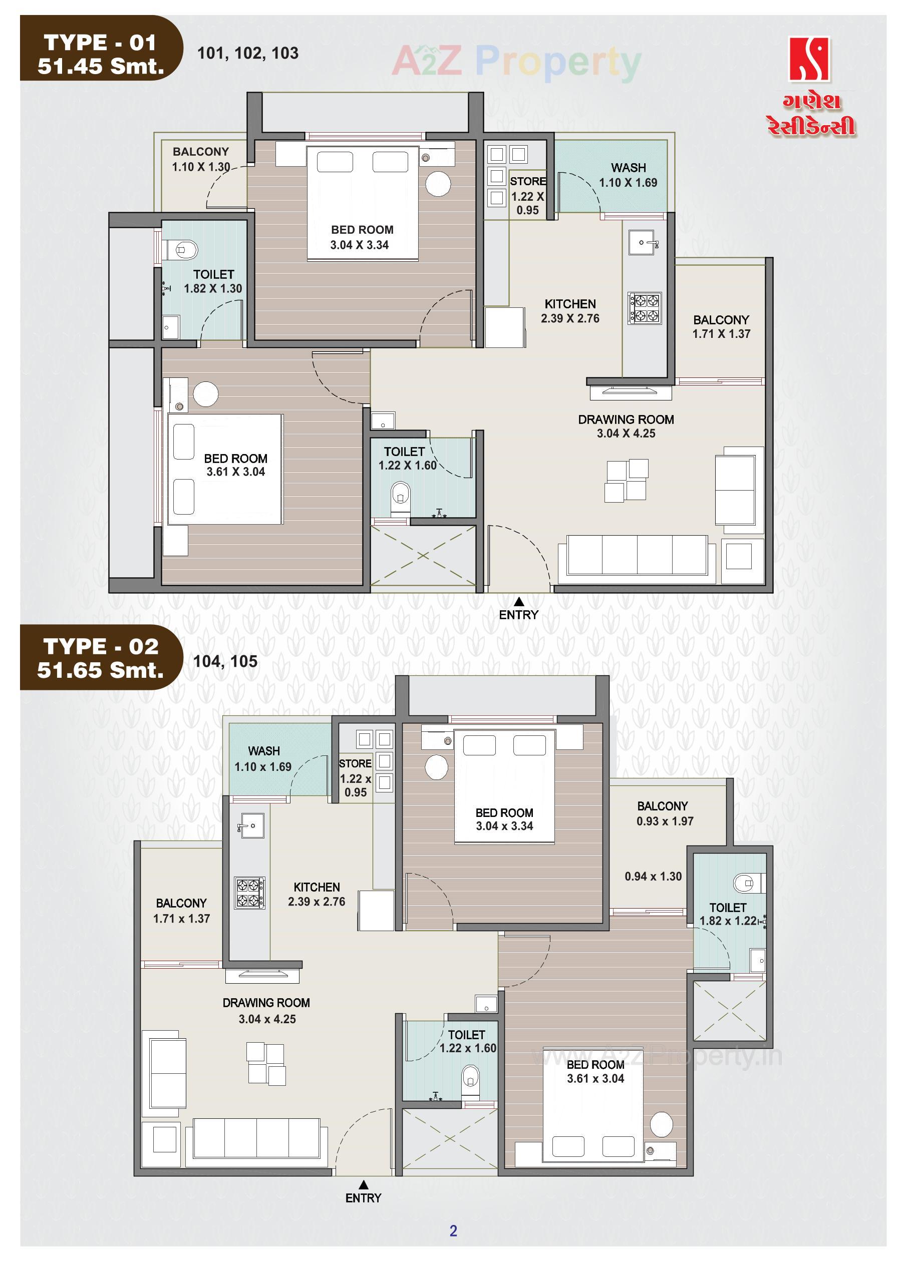 Layout of real estate project Ganesh Residency located at Khatraj, Kheda, Gujarat