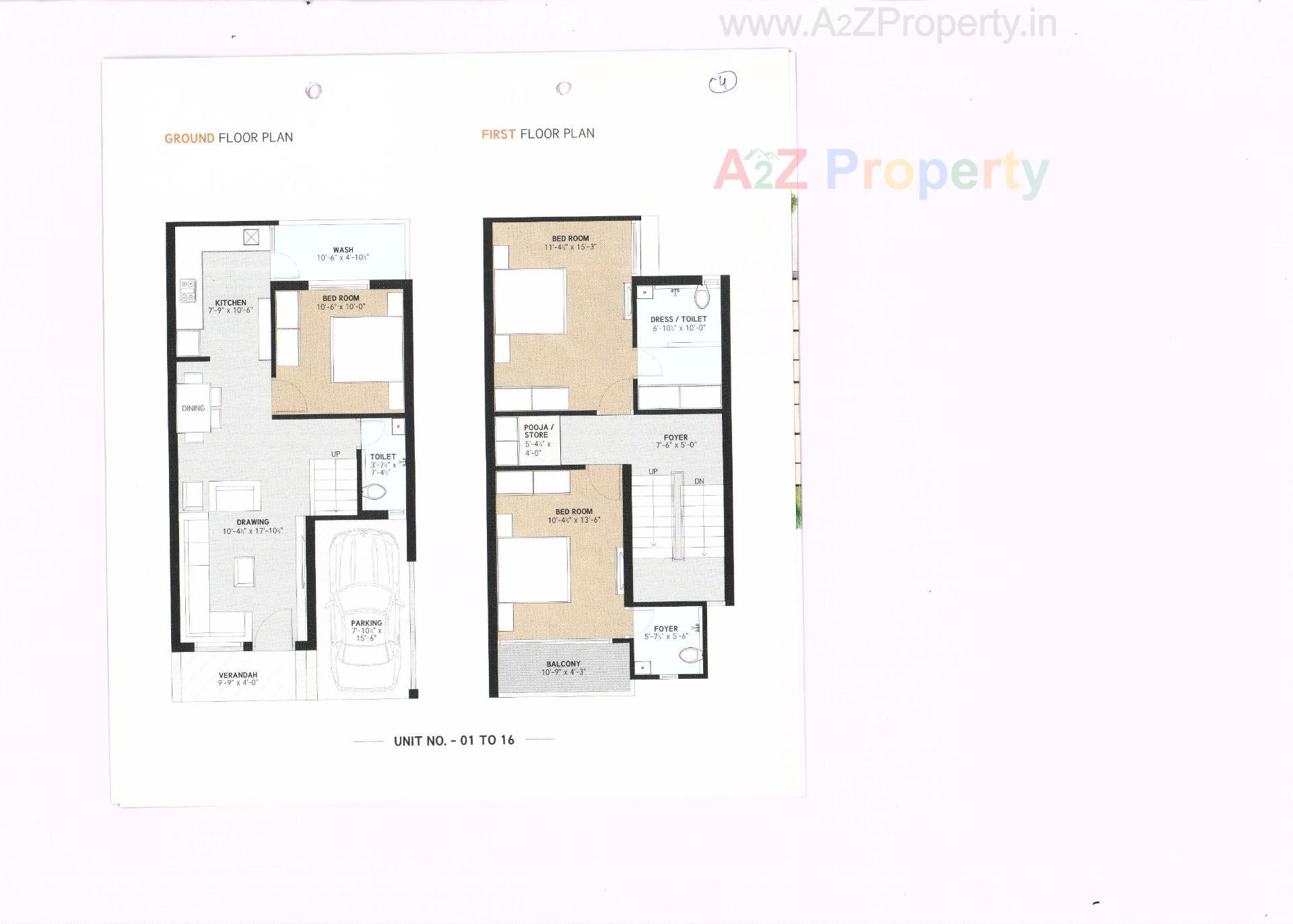 Layout of real estate project Ganesh Vihar located at Kheda, Kheda, Gujarat