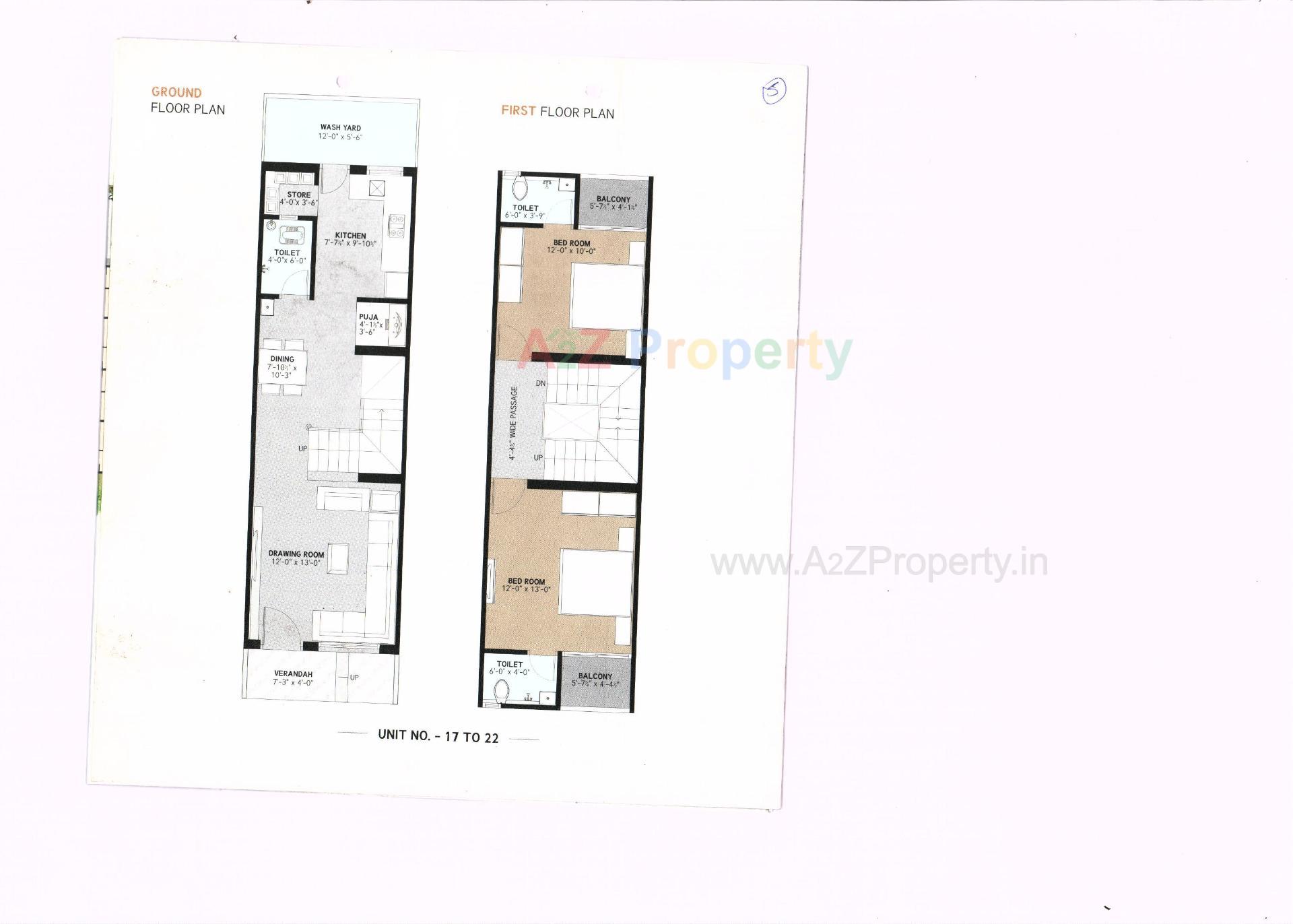 Layout of real estate project Ganesh Vihar located at Kheda, Kheda, Gujarat