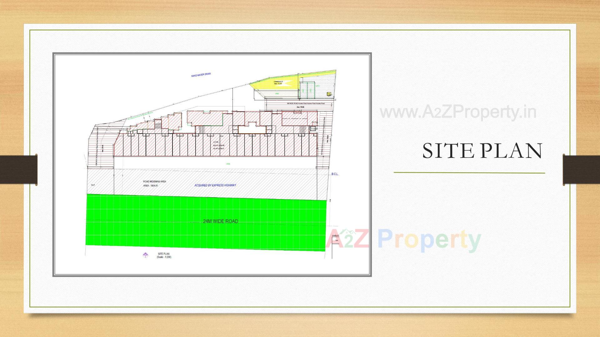 Layout of real estate project Gateway By Tulsi located at Nadiad, Kheda, Gujarat