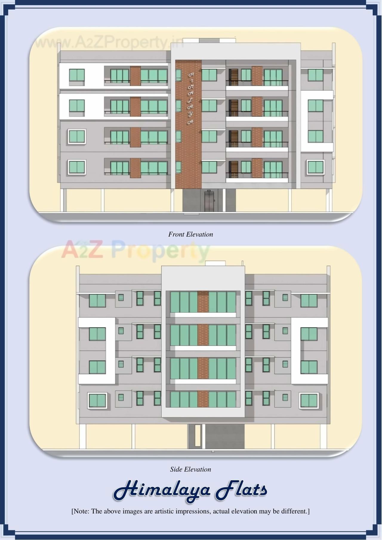 Layout of real estate project Himalaya Flats located at Nadiad, Kheda, Gujarat