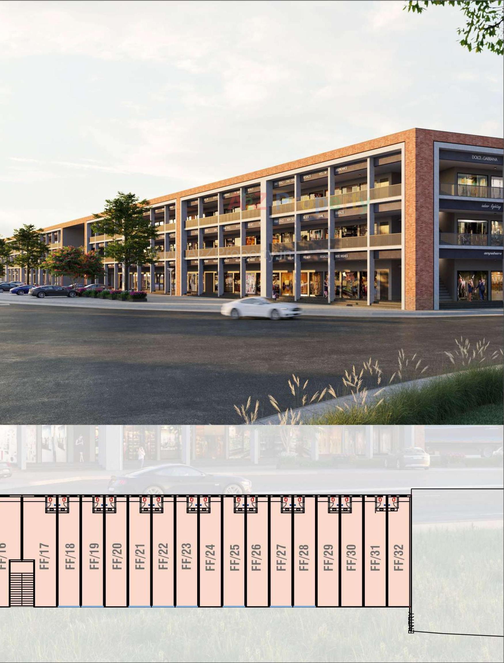 3D Elevation of real estate project Karmvir Nadiad Gateway located at Nadiad, Kheda, Gujarat