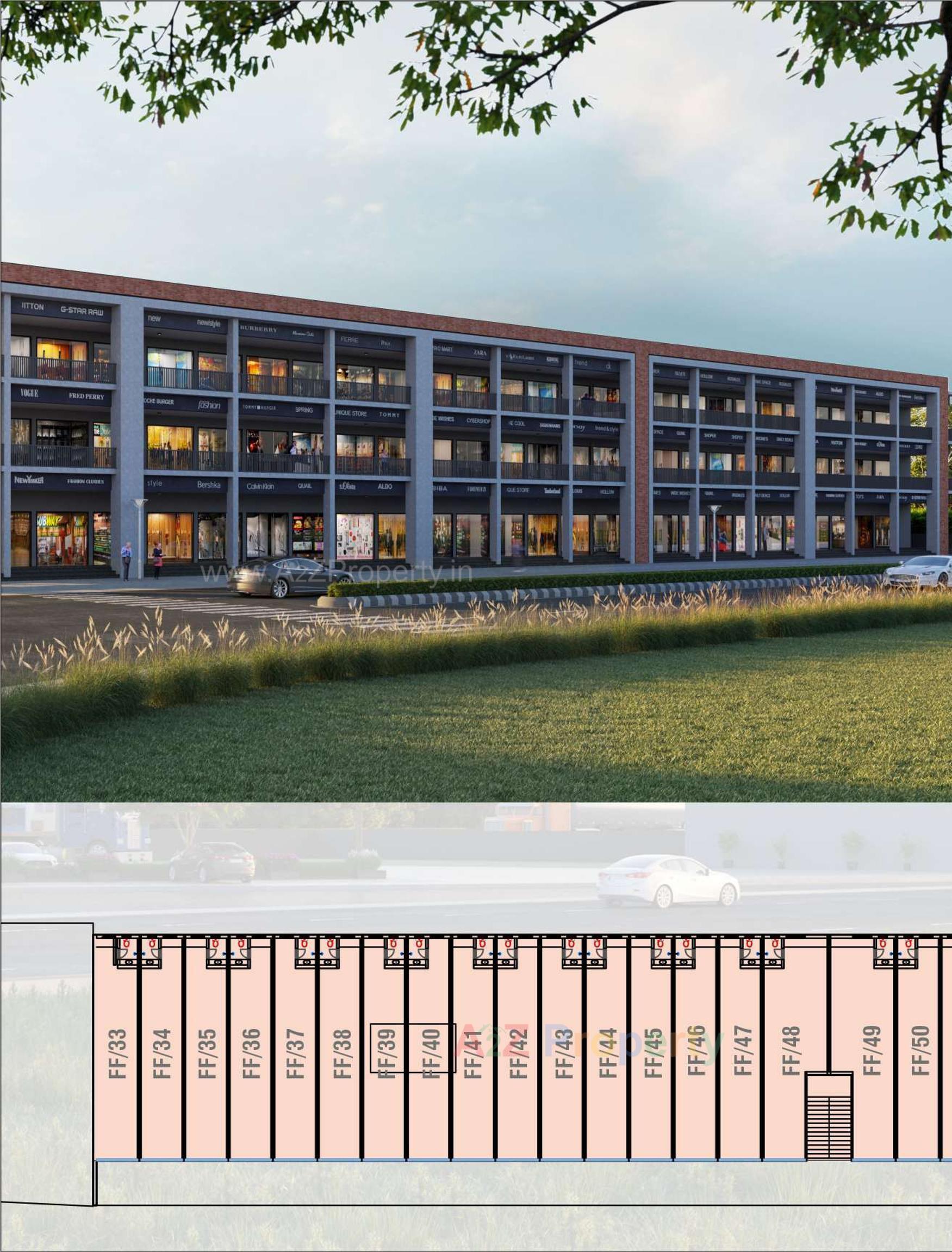 3D Elevation of real estate project Karmvir Nadiad Gateway located at Nadiad, Kheda, Gujarat