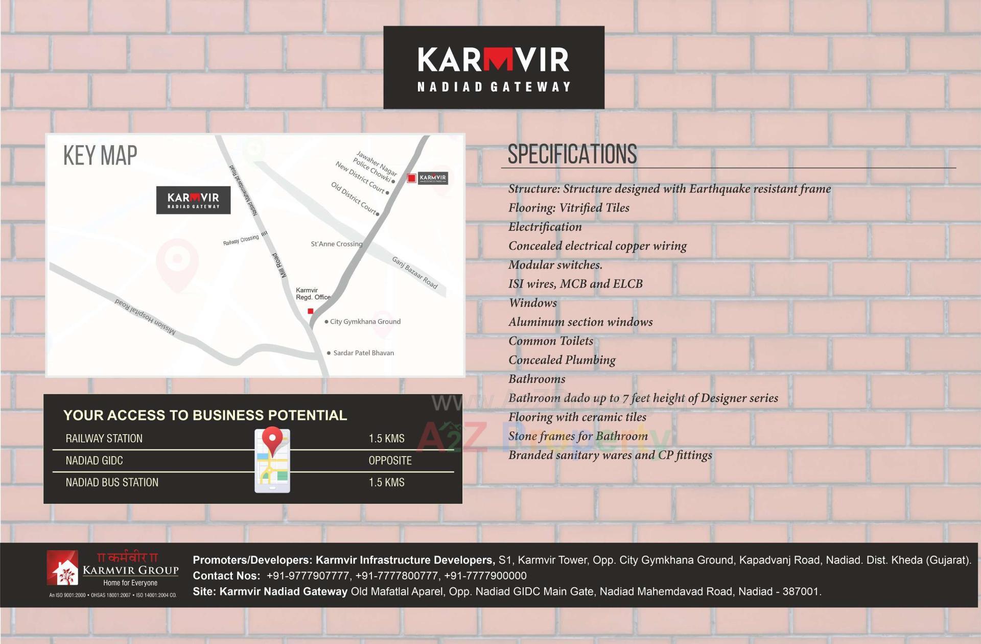  of real estate project Karmvir Nadiad Gateway located at Nadiad, Kheda, Gujarat