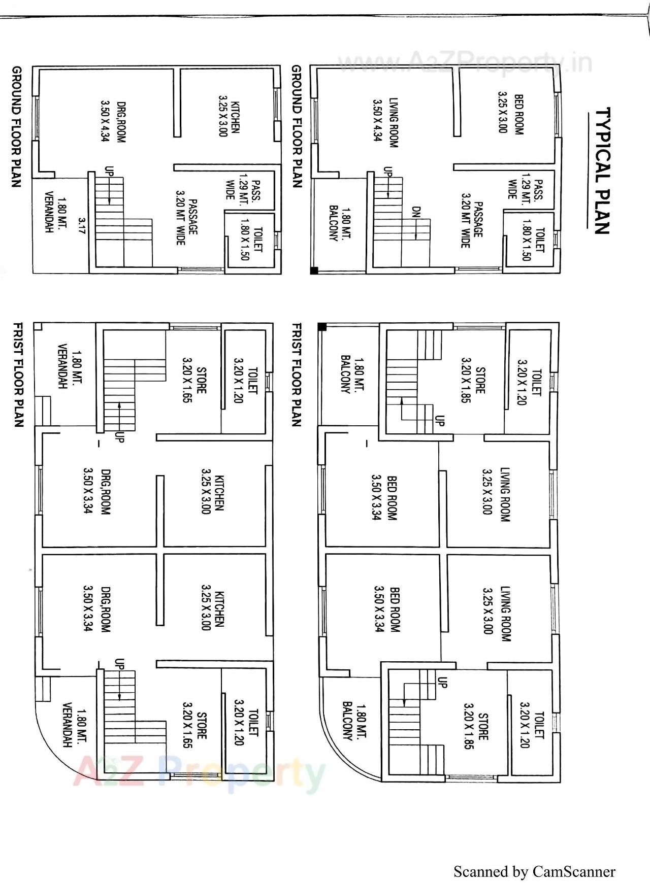 Layout of real estate project Malbar Hill located at Nadiad, Kheda, Gujarat