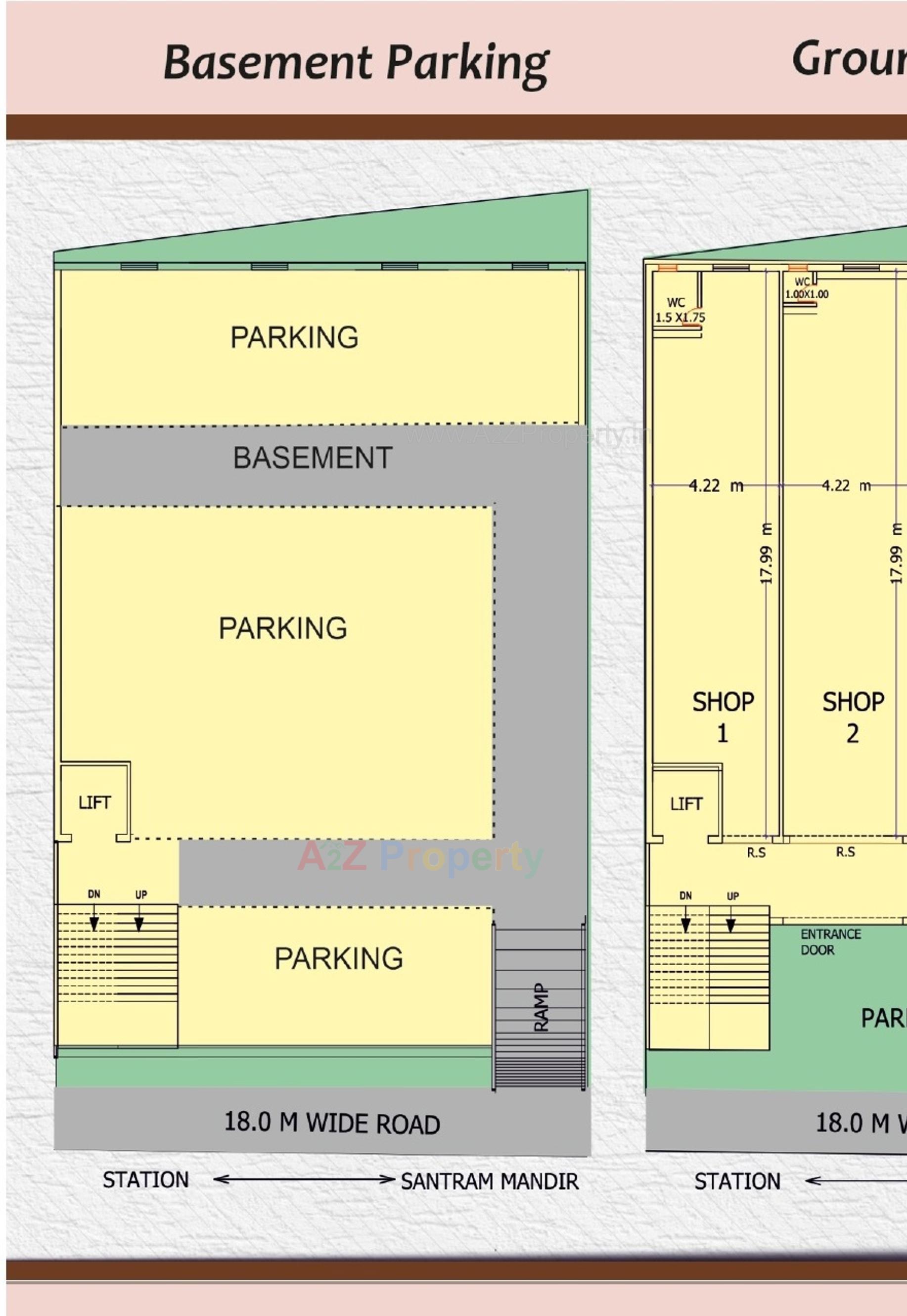 Layout of real estate project Mercury located at Nadiad, Kheda, Gujarat