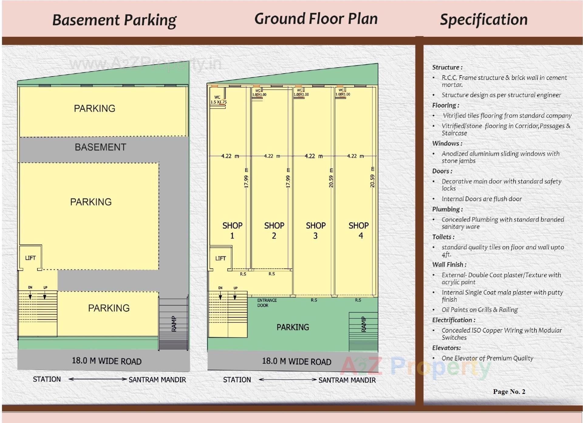 Layout of real estate project Mercury located at Nadiad, Kheda, Gujarat