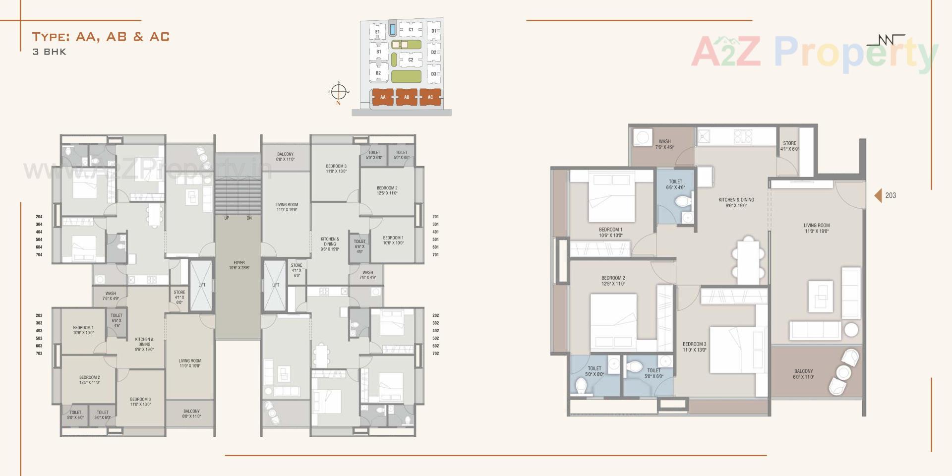 Layout of real estate project Nexus located at Nadiad, Kheda, Gujarat