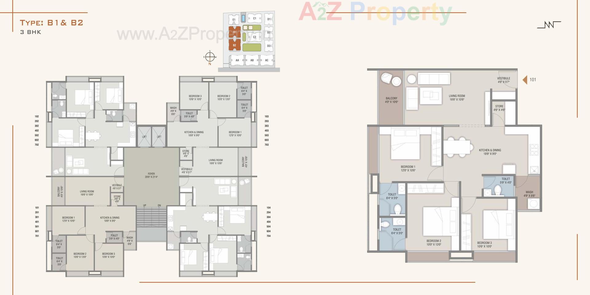 Layout of real estate project Nexus located at Nadiad, Kheda, Gujarat