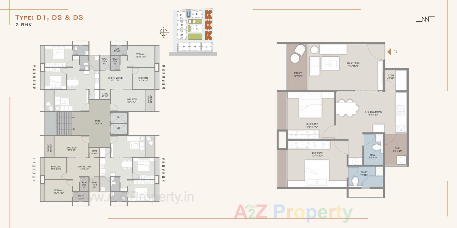 Layout of real estate project Nexus located at Nadiad, Kheda, Gujarat
