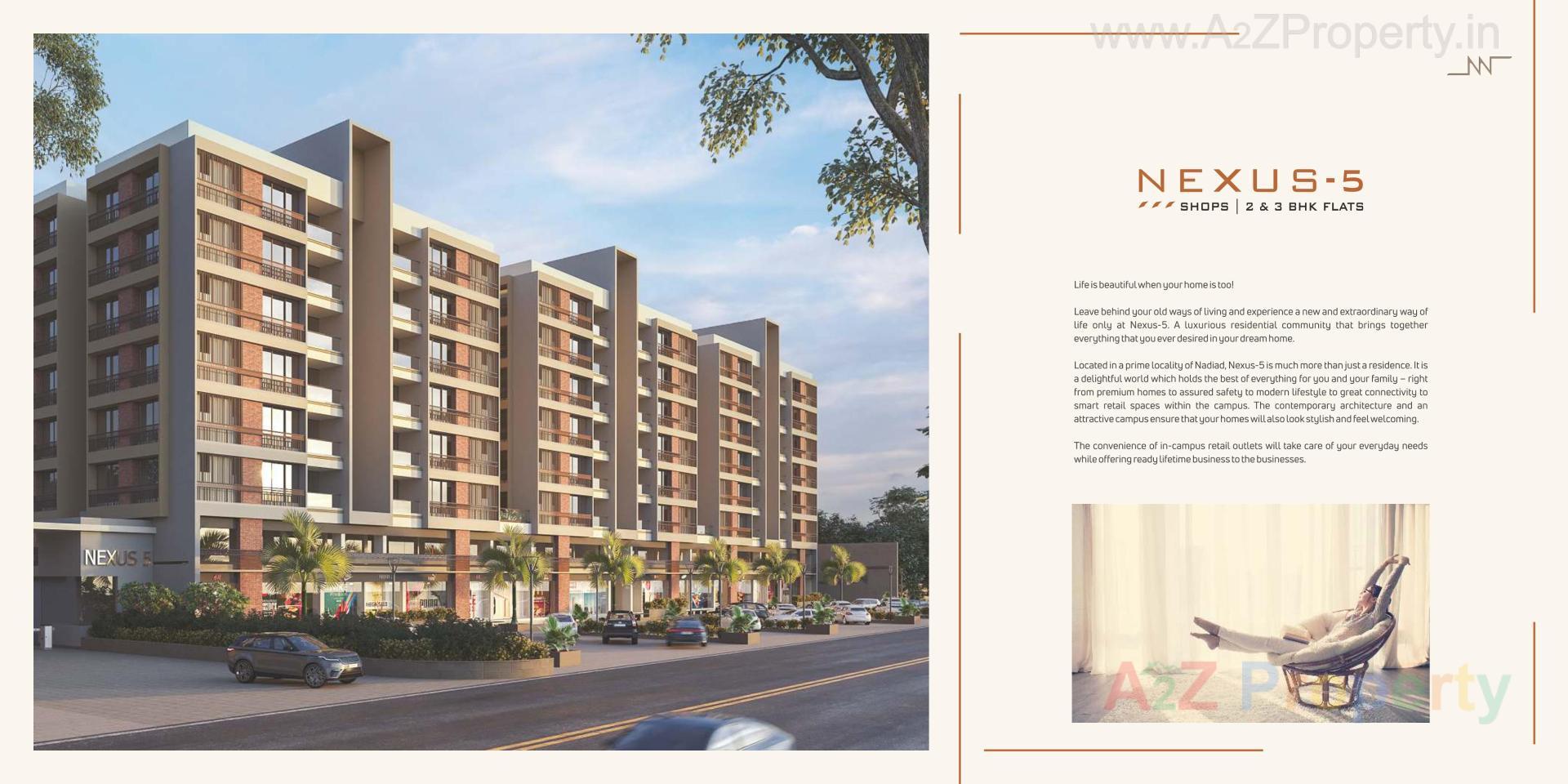 3D Elevation of real estate project Nexus located at Nadiad, Kheda, Gujarat