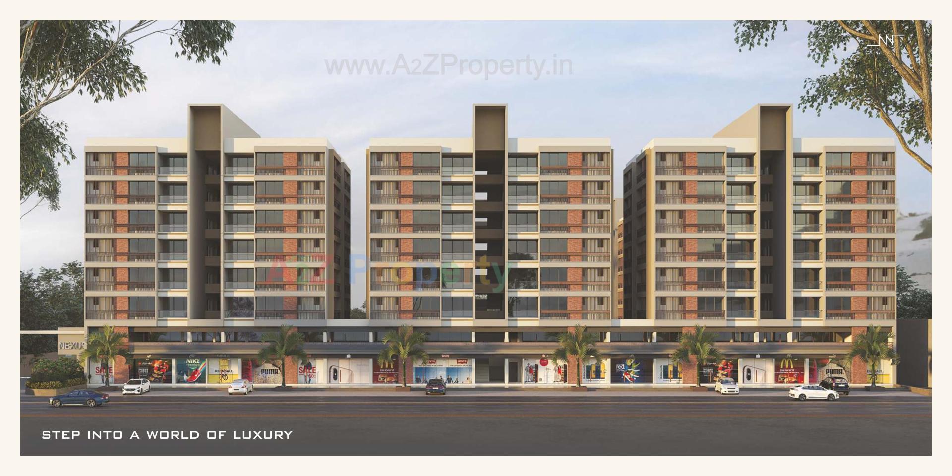 3D Elevation of real estate project Nexus located at Nadiad, Kheda, Gujarat