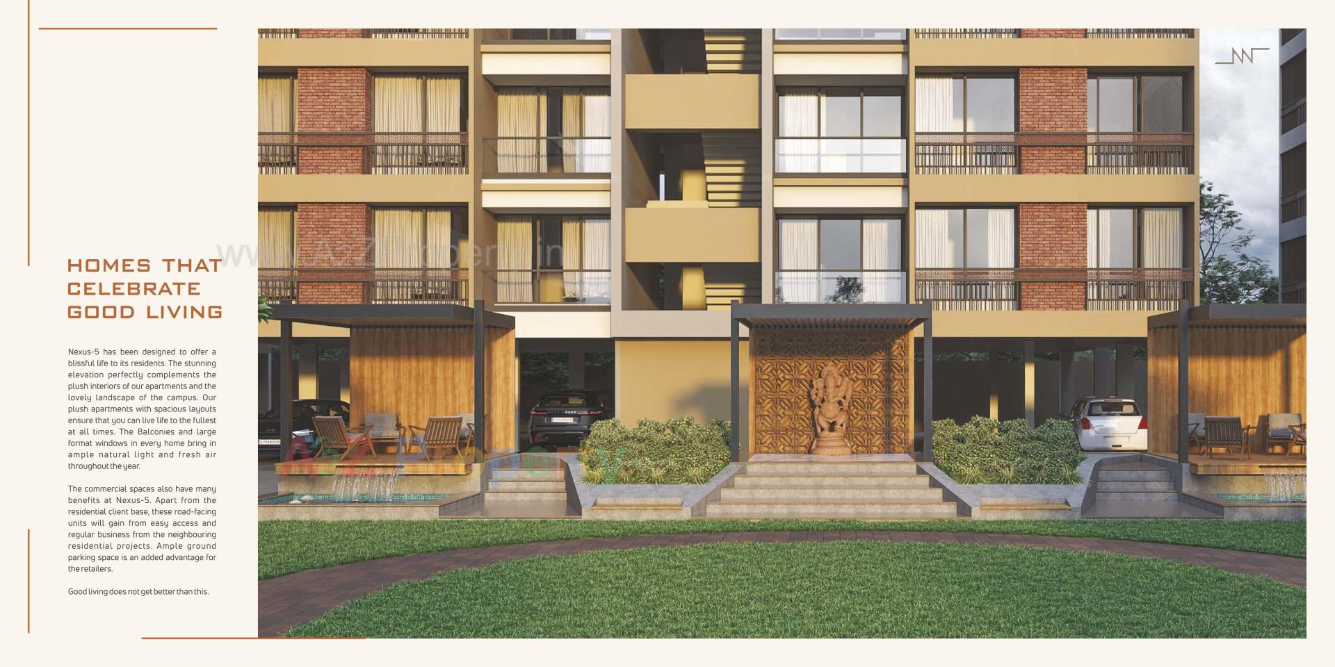 3D Elevation of real estate project Nexus located at Nadiad, Kheda, Gujarat