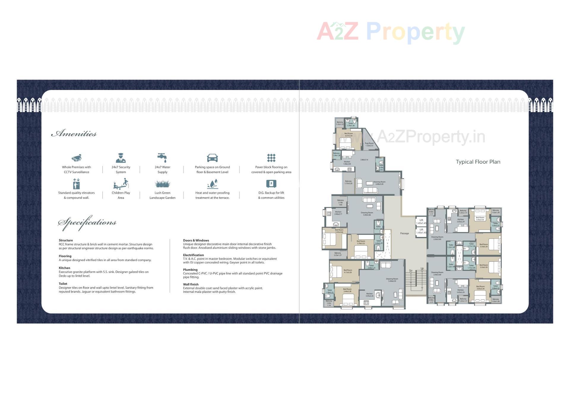 Layout of real estate project Om Harmony located at Kheda, Kheda, Gujarat
