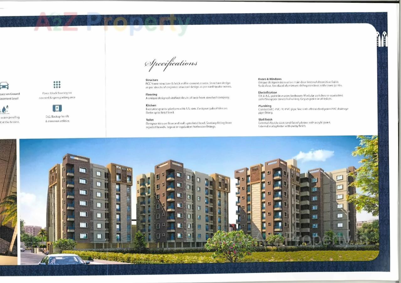 3D Elevation of real estate project Om Harmony located at Nadiad, Kheda, Gujarat