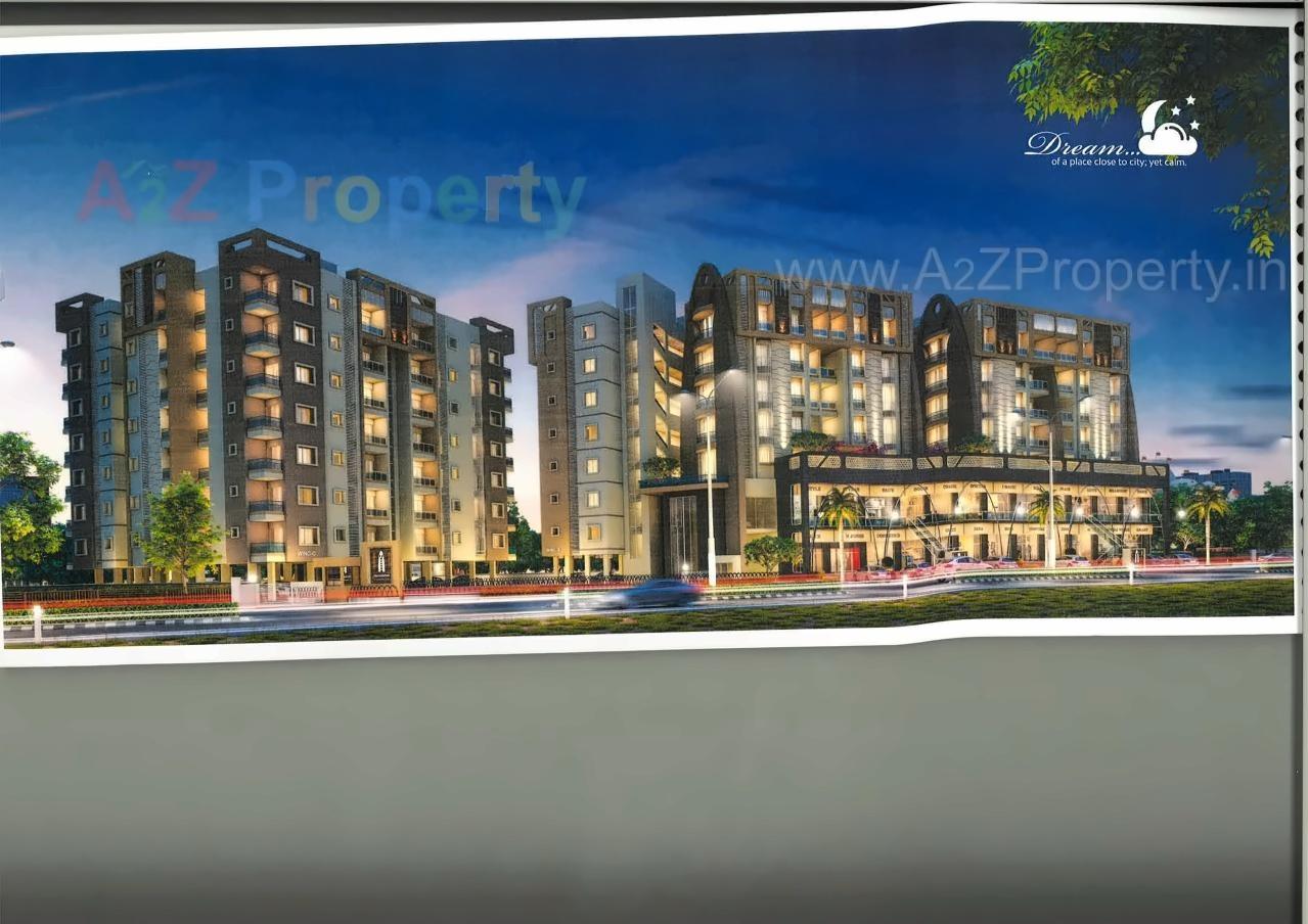 3D Elevation of real estate project Om Harmony located at Nadiad, Kheda, Gujarat