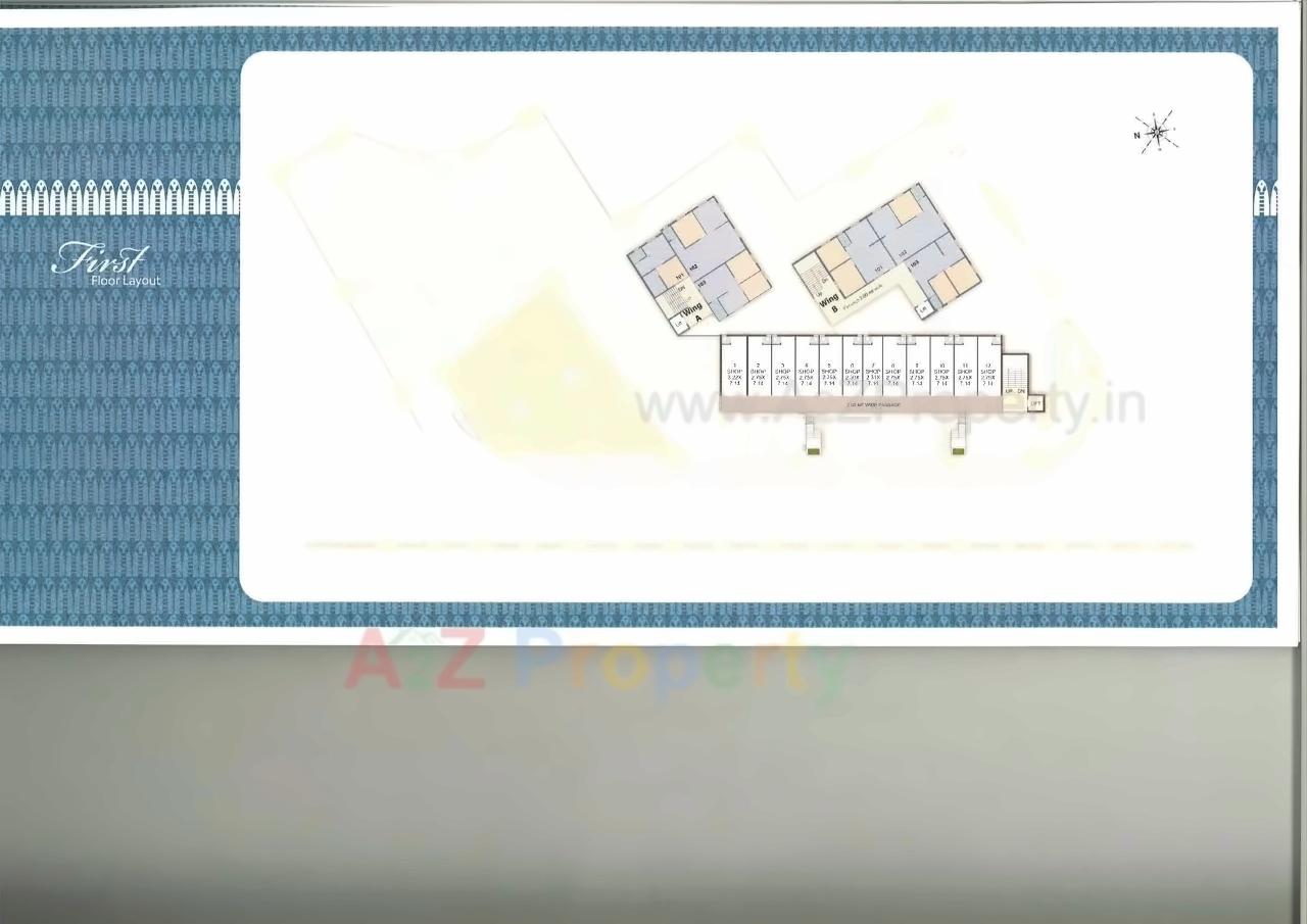 Layout of real estate project Om Harmony located at Nadiad, Kheda, Gujarat